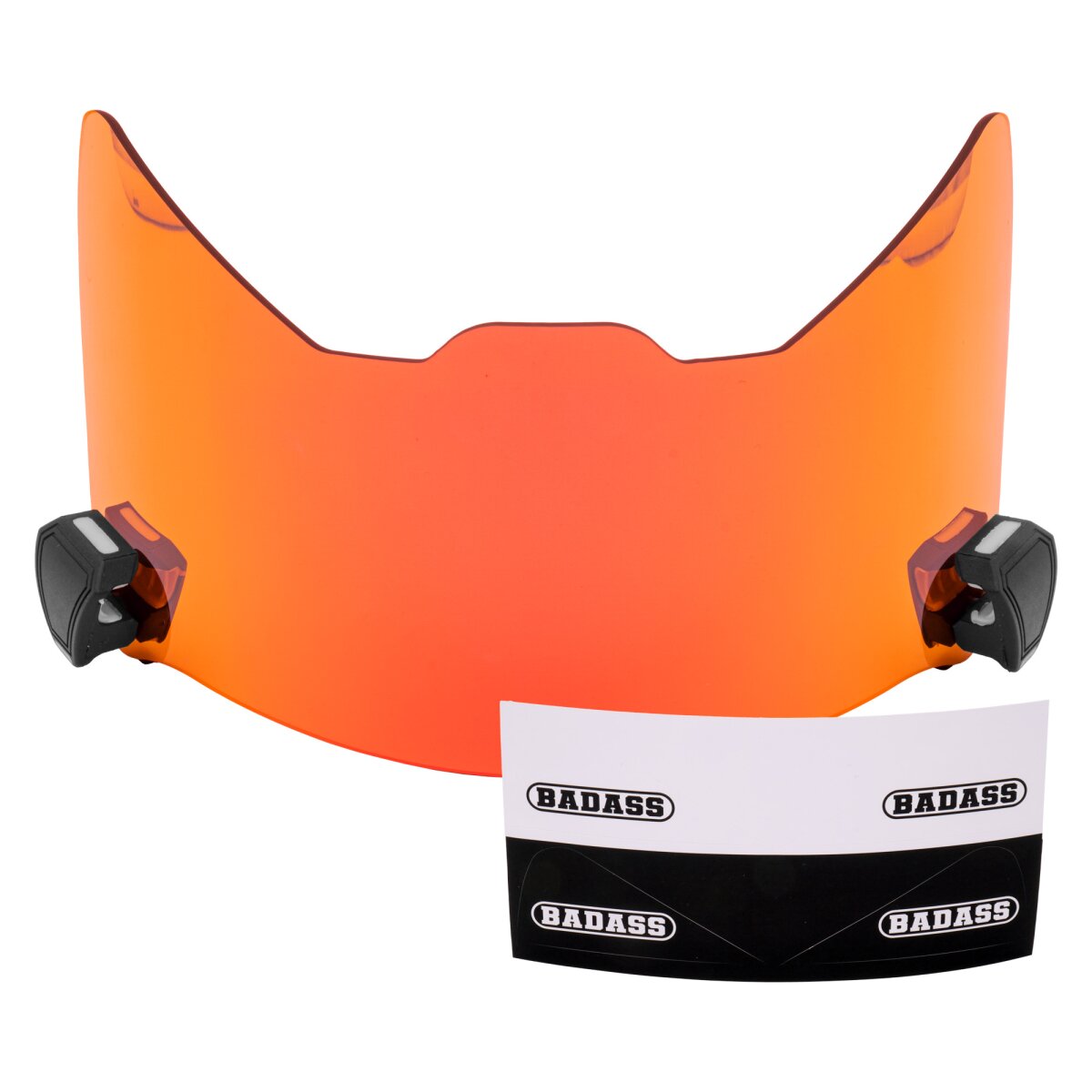 BADASS Agent Zero Football Visor irisierend - Revo Red