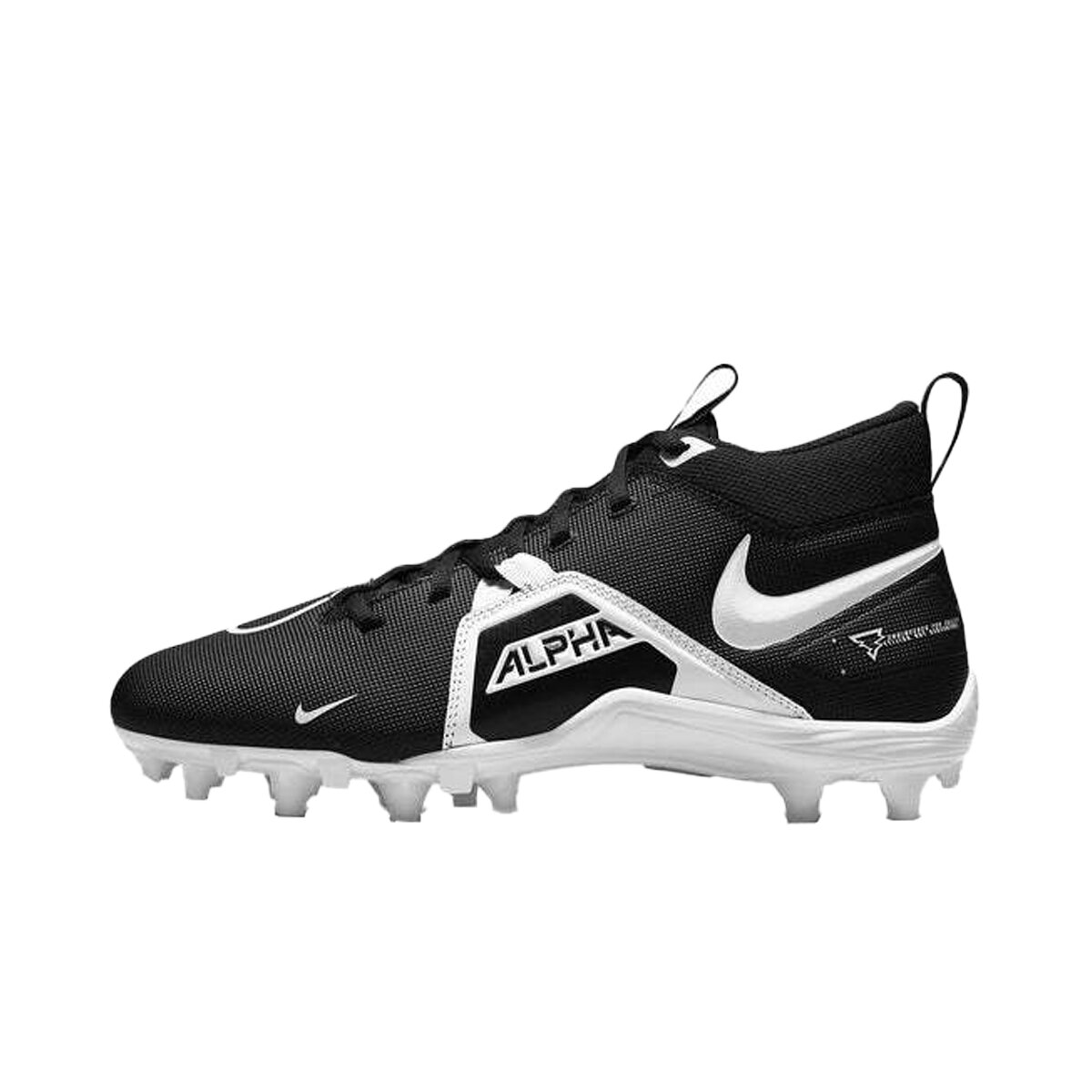 Nike Alpha Menace Varsity 3 CV0586 Rasen Footballschuhe - schwarz-weiß Gr. 12 US