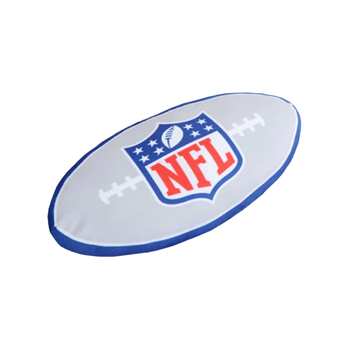 NFL Konturenkissen mit NFL Shield Logo - 36cm x 22cm x 2,5cm Grau-Navy