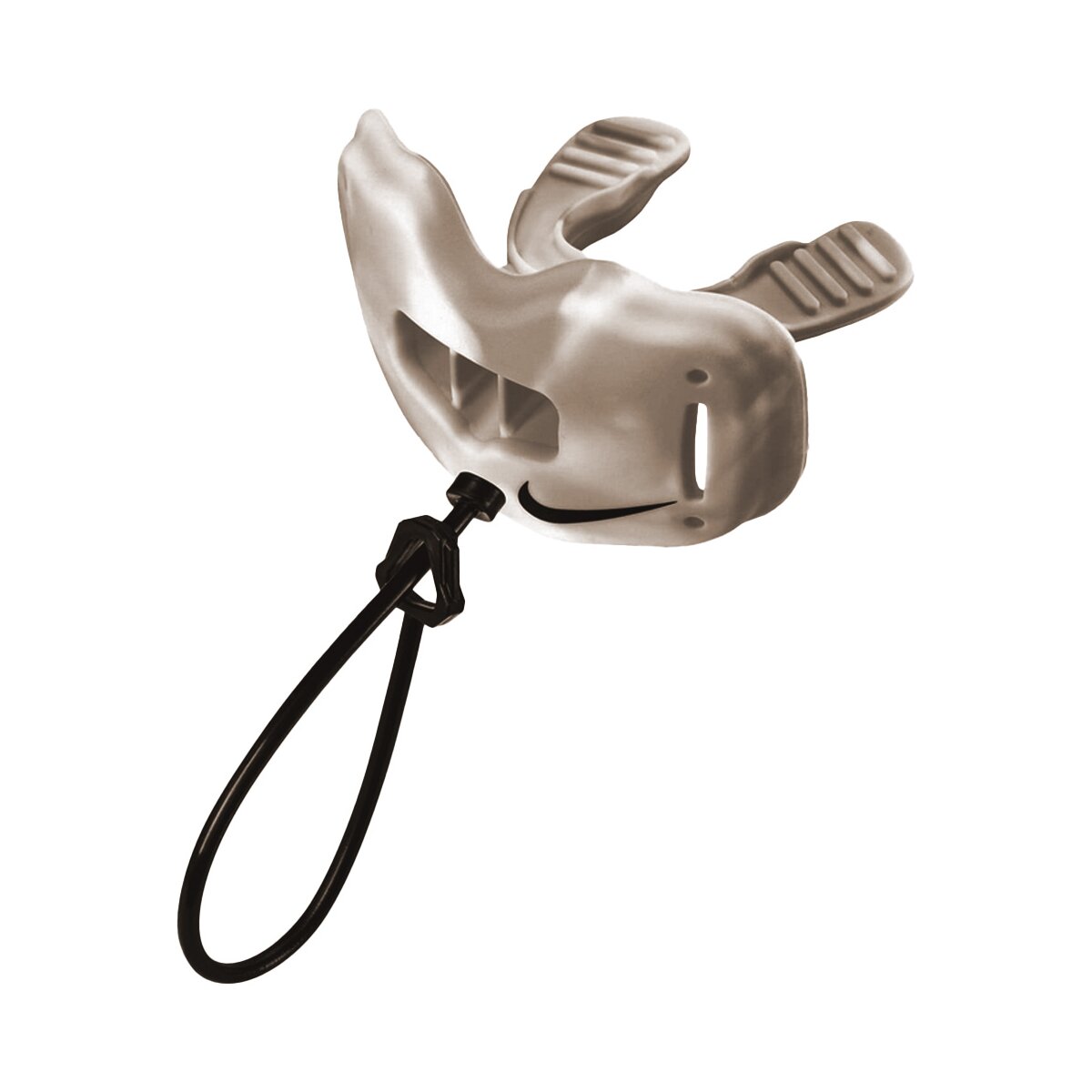 Nike Alpha Lip Protector Mouthguard + quick release Strap - weiß-grau