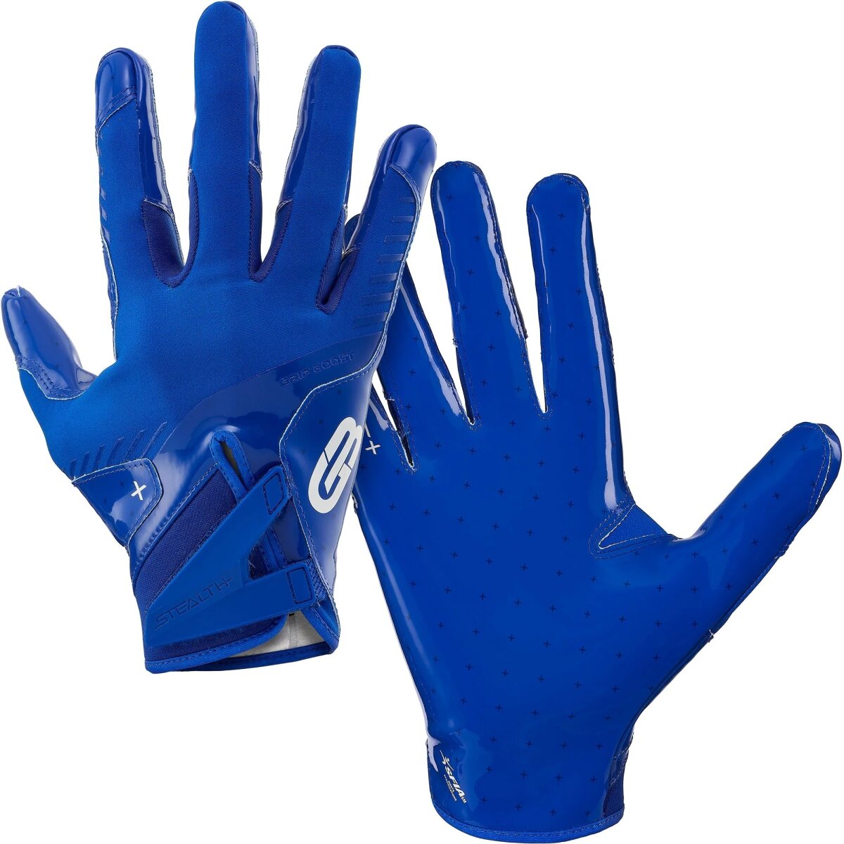 Grip Boost Solid Stealth 6.0 Football Gloves - royal blau Gr.L