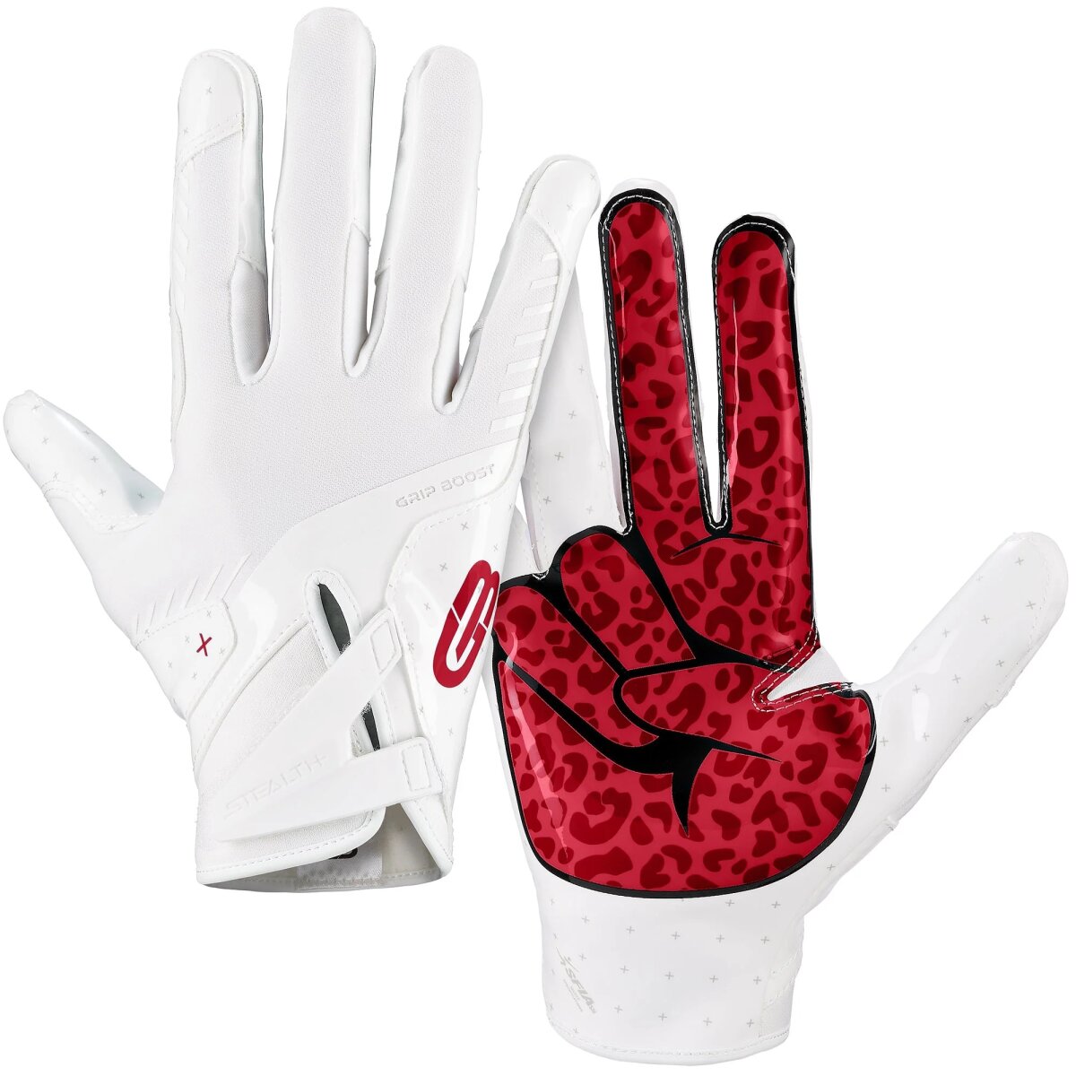 Grip Boost Peace Stealth 6.0 Football Gloves - chrimson Gr.2XL