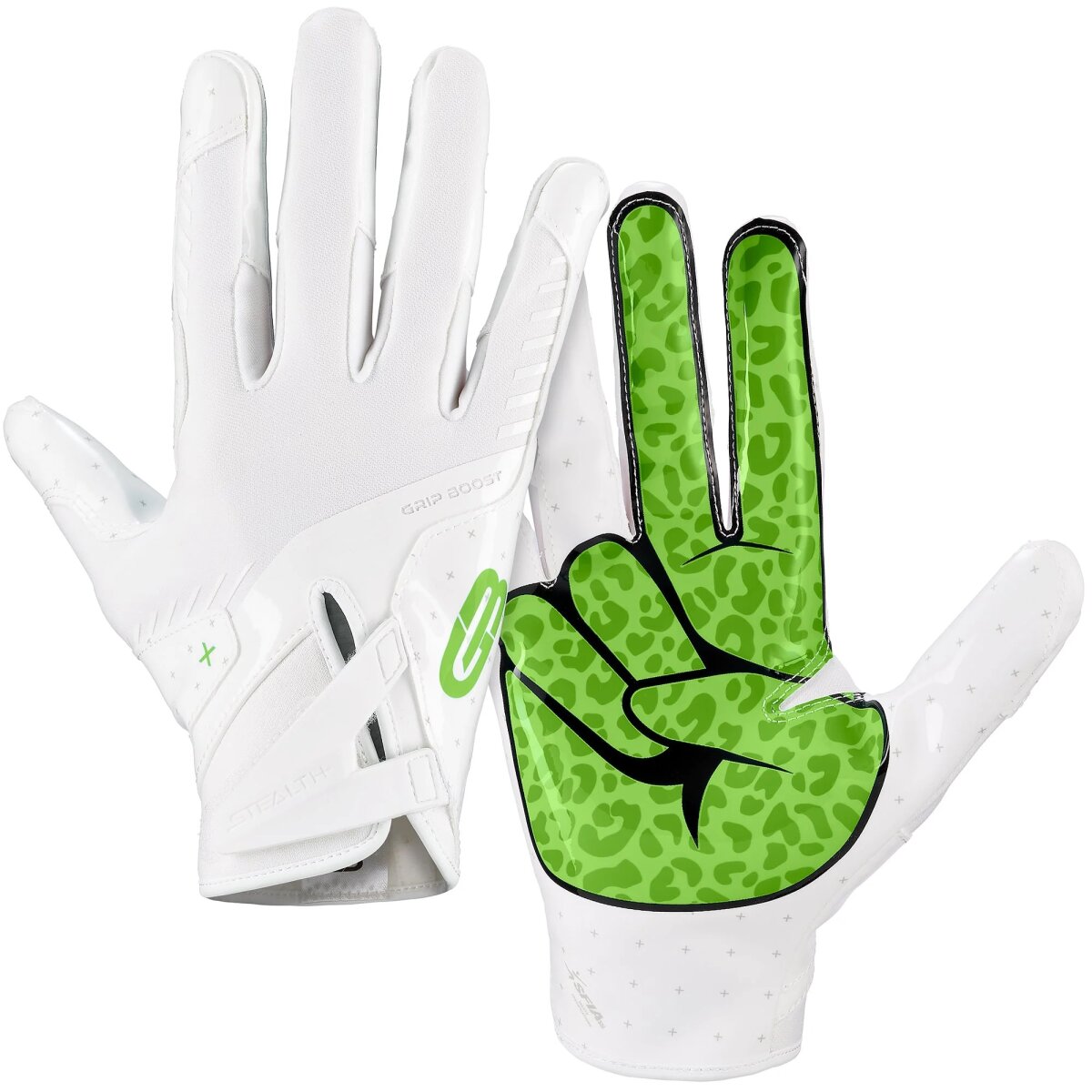 Grip Boost Peace Stealth 6.0 Football Gloves - lime Gr.XL