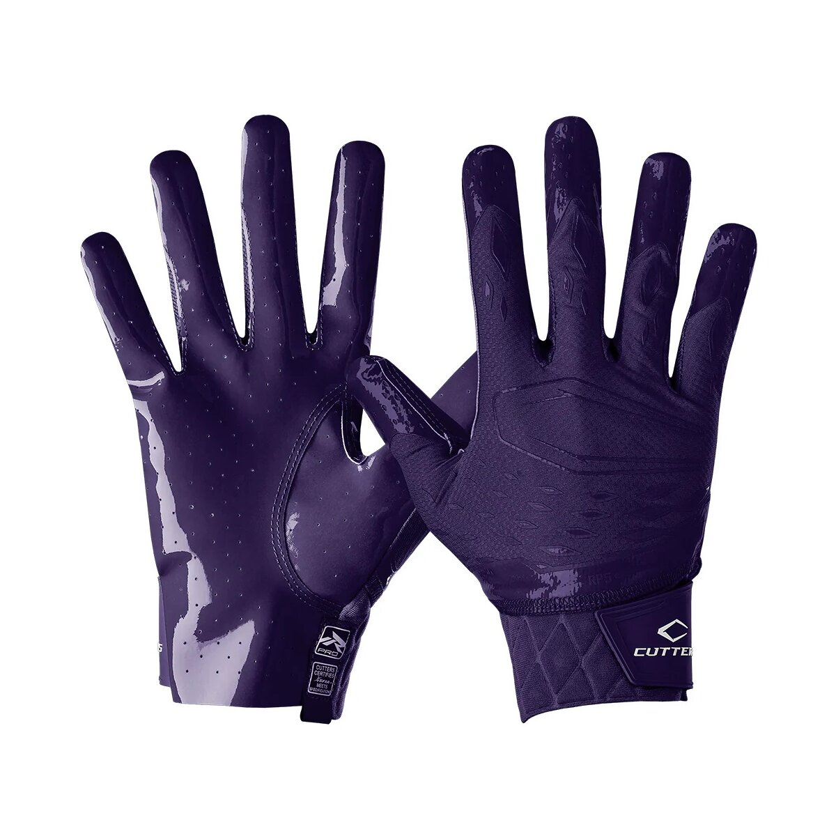 Cutters CG10440 Rev Pro 5.0 Receiver Gloves - solid lila Gr.2XL