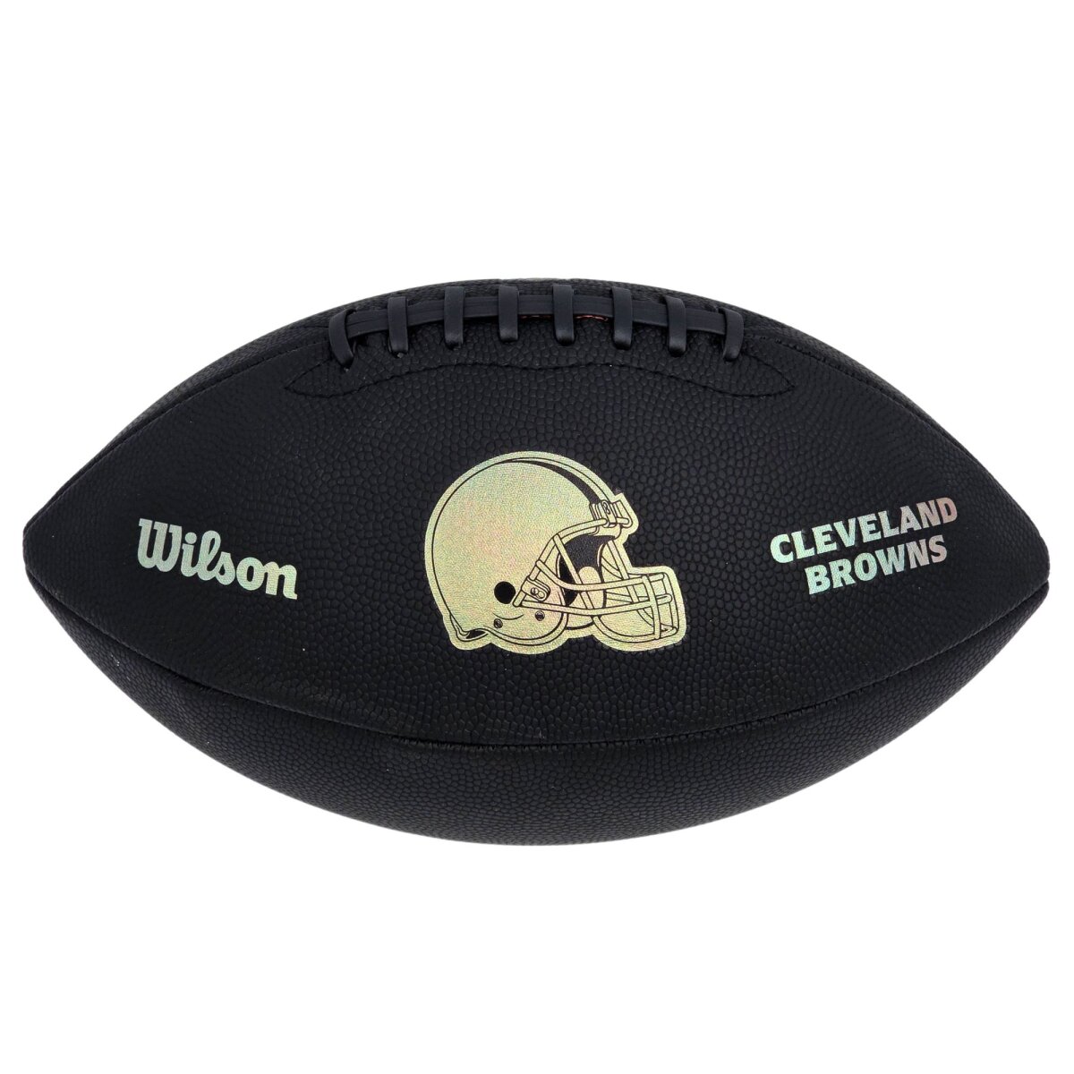 Wilson NFL Cleveland Browns Metallic Premiere Football Offizielle Größe 9 - schwarz