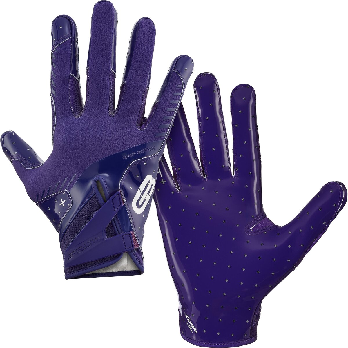 Grip Boost Solid Stealth 6.0 Boost Plus Receiver Handschuhe - lila Gr. M