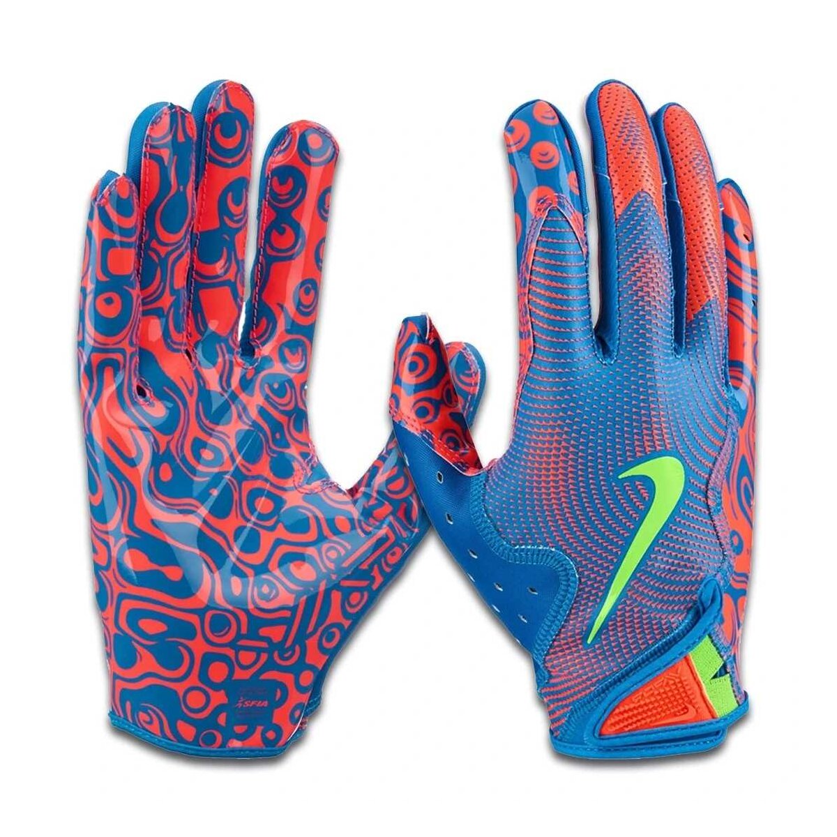 Nike Vapor Jet 8.0 Energy Receiver Handschuhe - blau-orange Gr. M