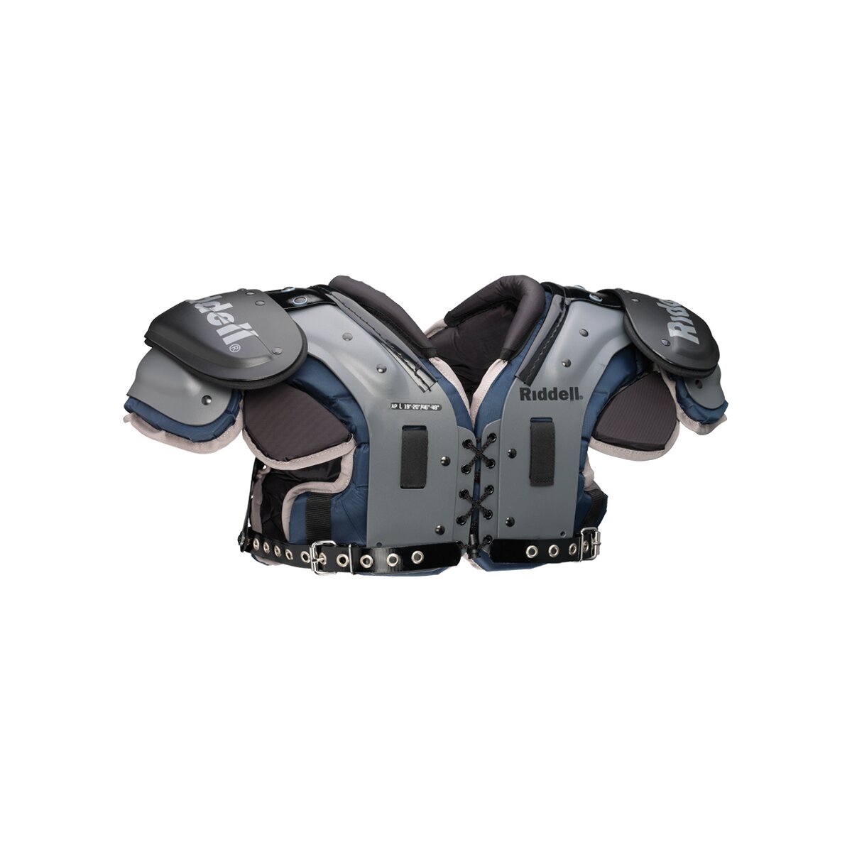 Riddell Elite AP Multi Position Pad - grau Gr. L