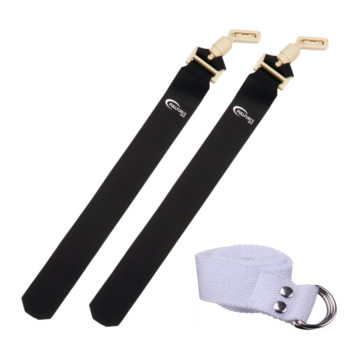 Full Force POPFLAG Flagfootball Set, ein Gürtel mit zwei Flaggen - schwarz