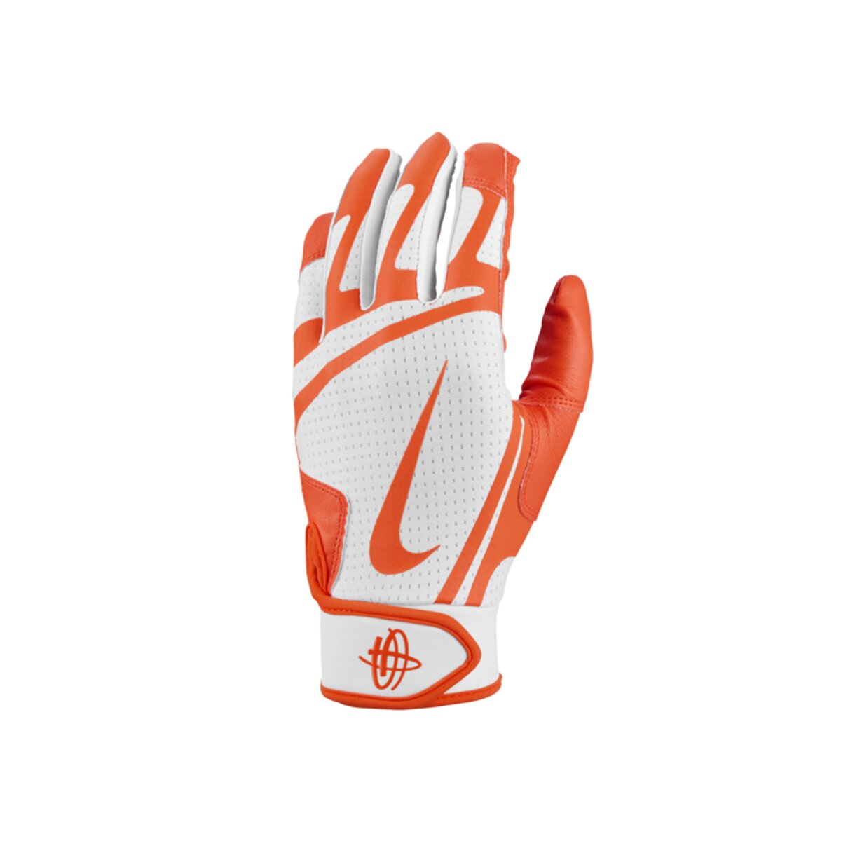Nike Huarache Edge Baseball Handschuhe, Batting Gloves - weiß/orange Gr. XL