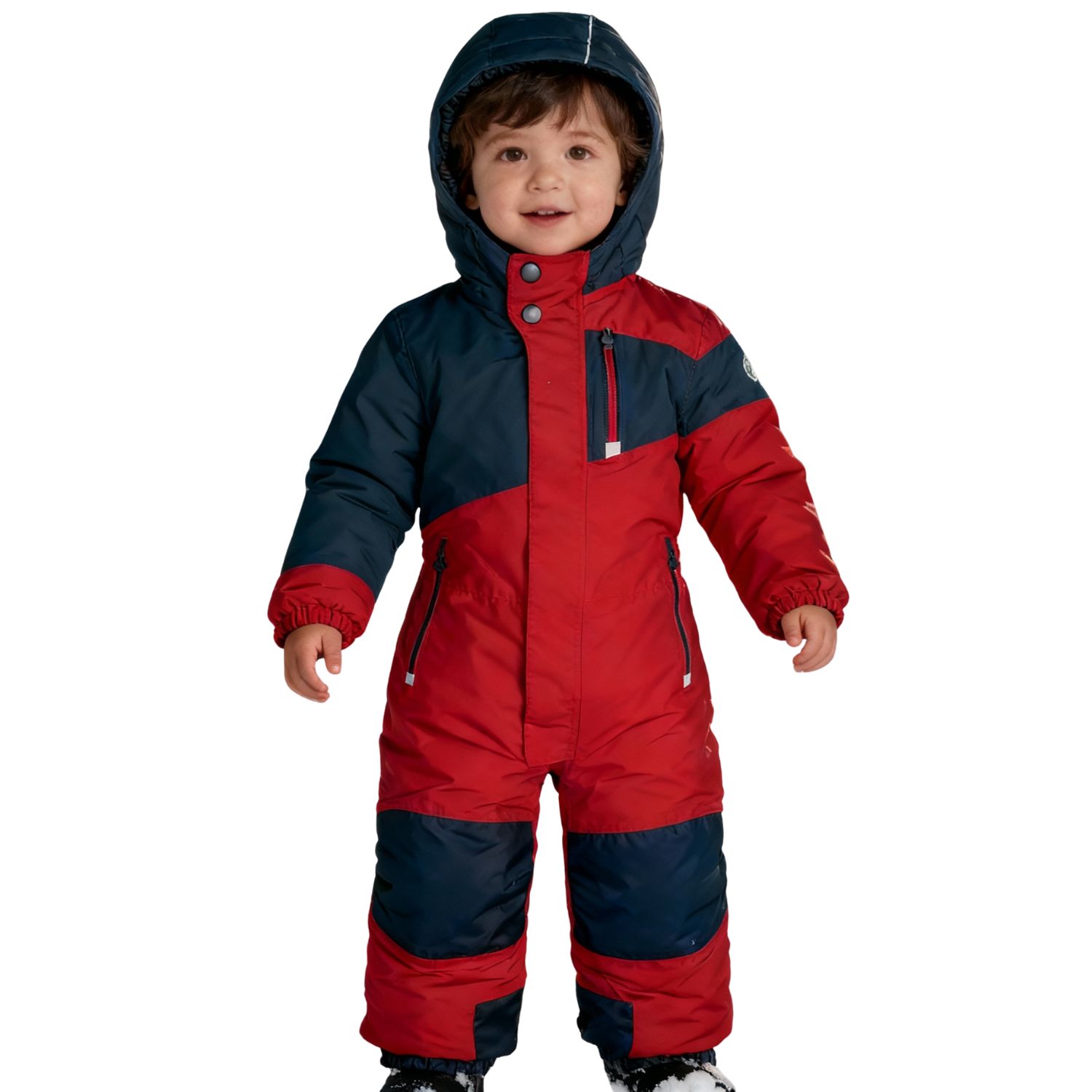 Kinder Skianzug blau/rot Overall Einteiler Gr. 92 wasserfest