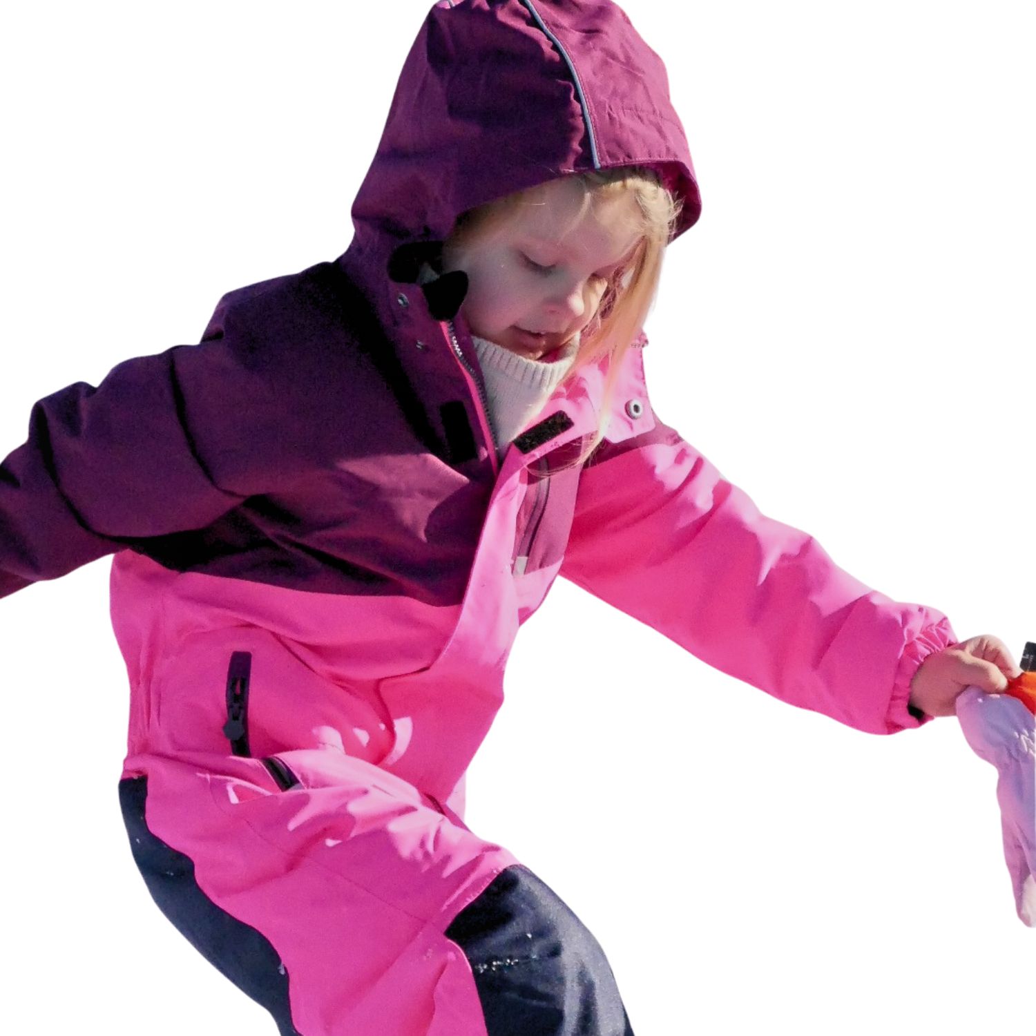 Kinder Skianzug in Pink Einteiler 116 Winteroverall