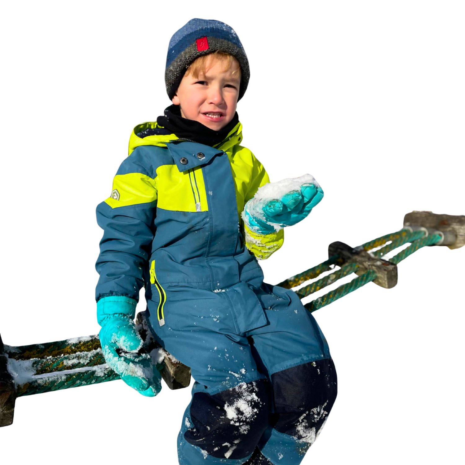 Kinder Skioverall Skianzug blau Gr. 128 wasserfest