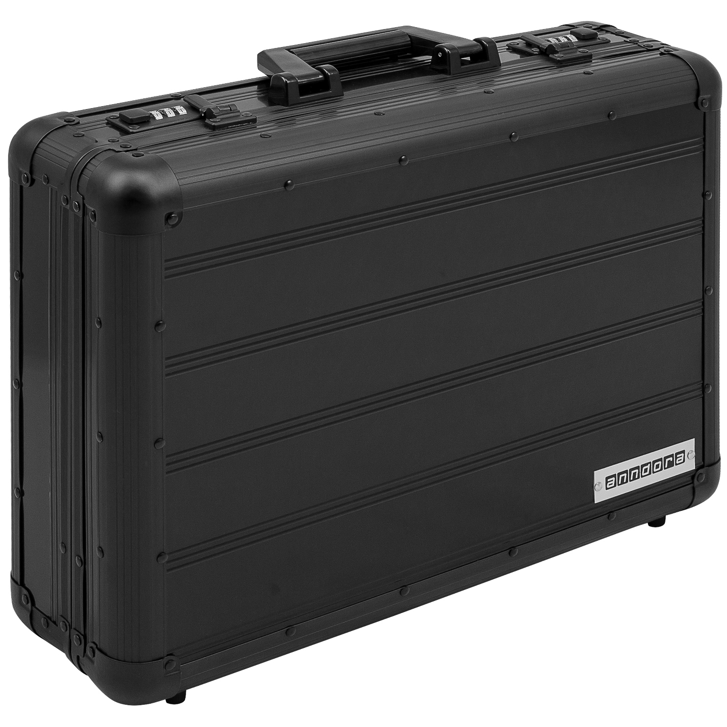 Aktenkoffer Aluminium Attache Koffer Schwarz Zahlenschloss abschließbar
