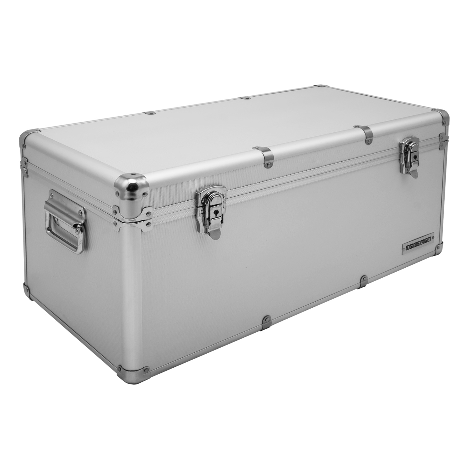 anndora Aufbewahrungskiste 64 x 31 x 31 cm Silber 54 Liter Werkzeugkoffer - Dreischicht Material Alurahmen