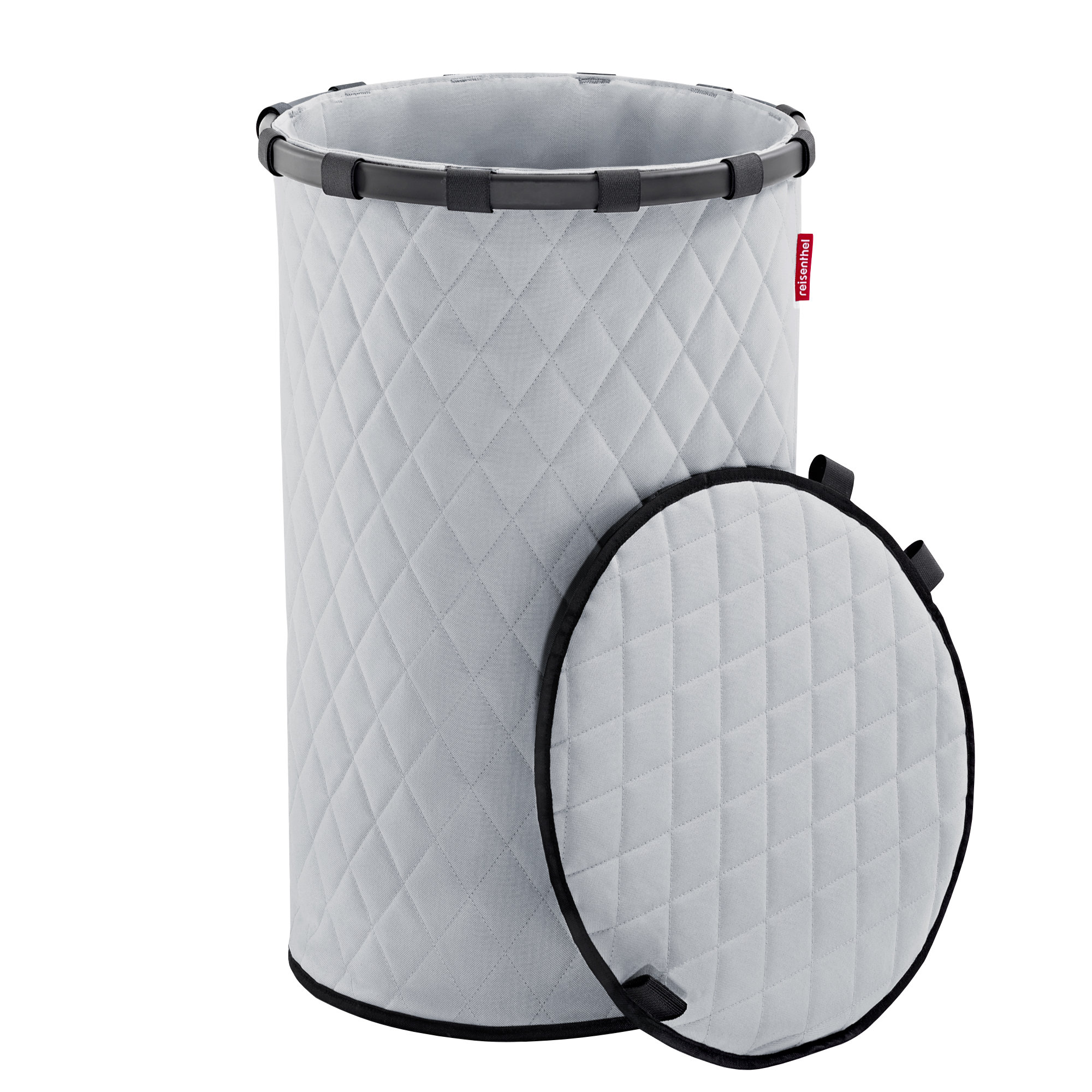 reisenthel homebasket L frame rhombus light grey Wäschekorb 50 L + Cover