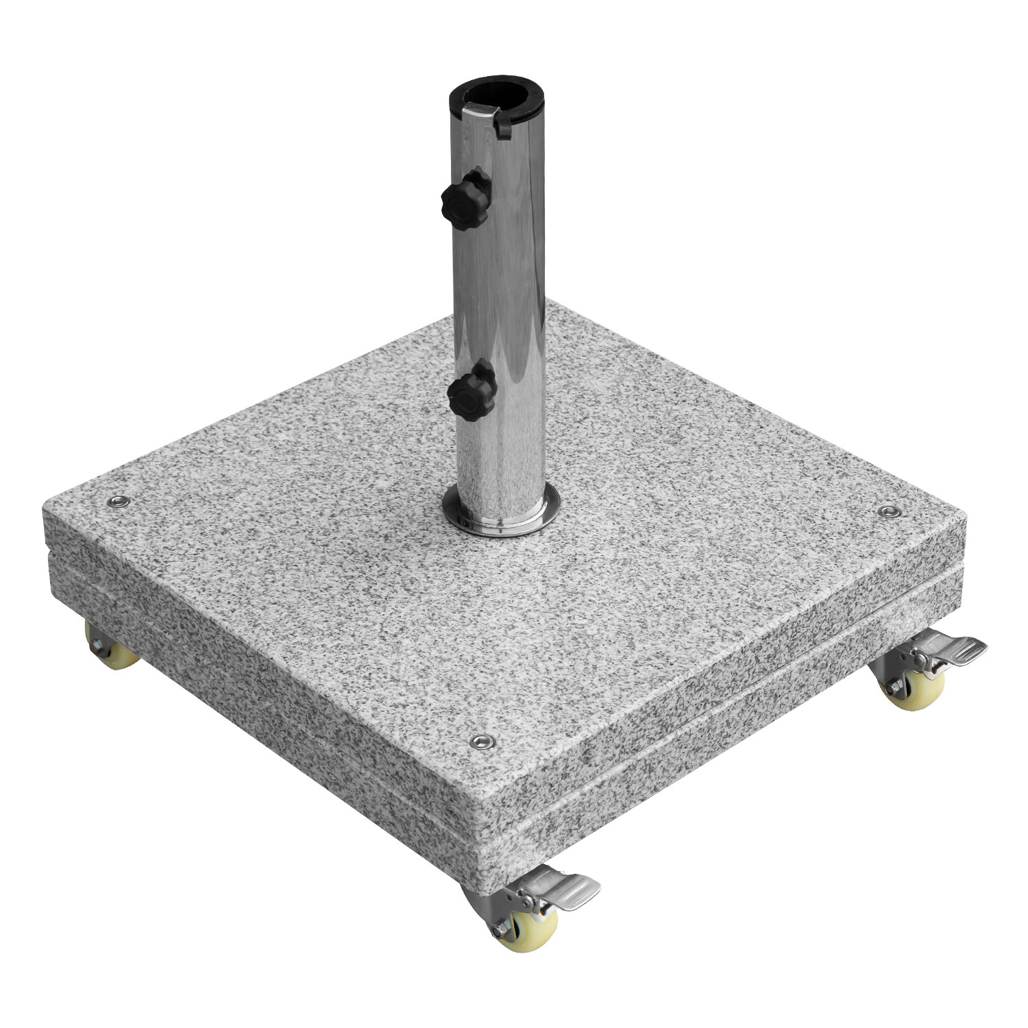 Sonnenschirmständer eckig 40 kg - 360 Grad Rollen