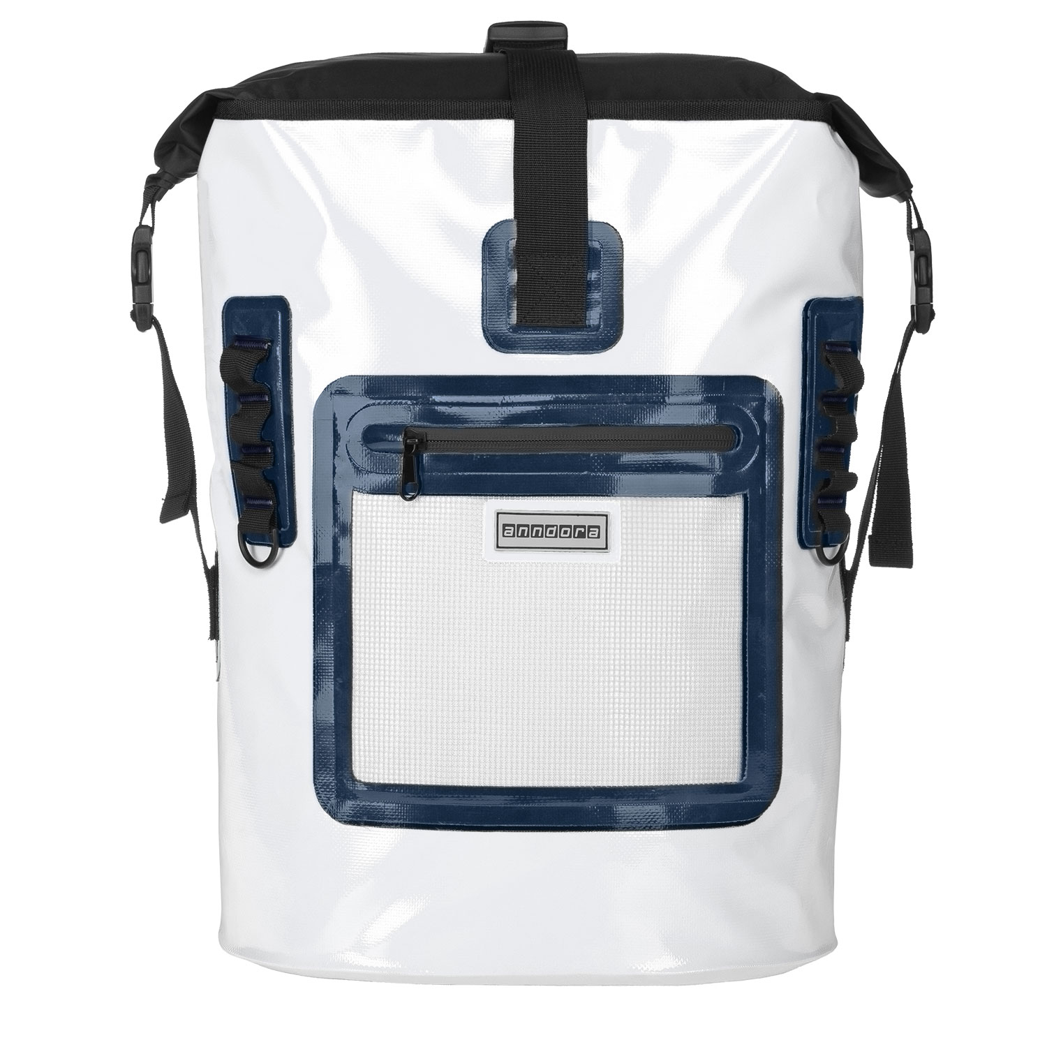 Wasserdichter Rucksack 35 Liter - maritim weiß blau