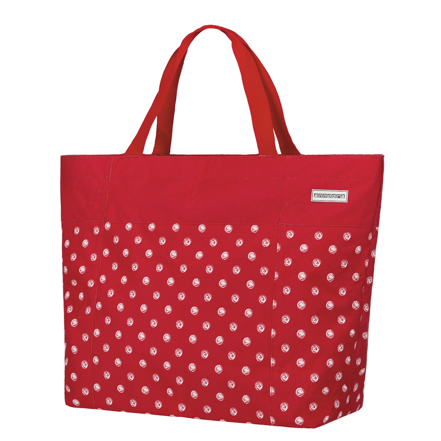 Oversized Bag Strandtasche mit extra viel Stauraum red white dots unisex