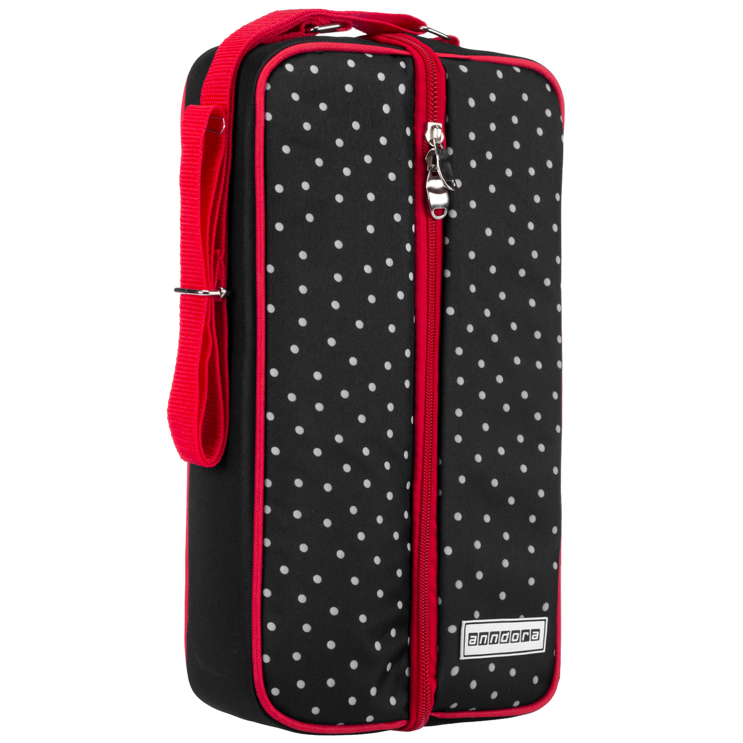 Wein-Kühltasche - schwarz weiß gepunktet SNÖVIT