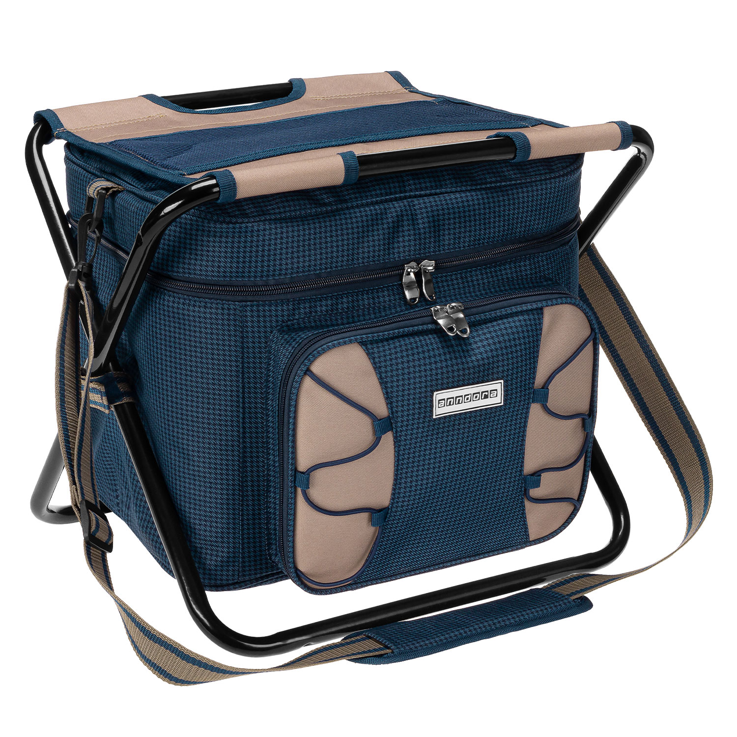 Campinghocker Pickinck Tasche blau ohne Inhalt extra stabil Partyhocker