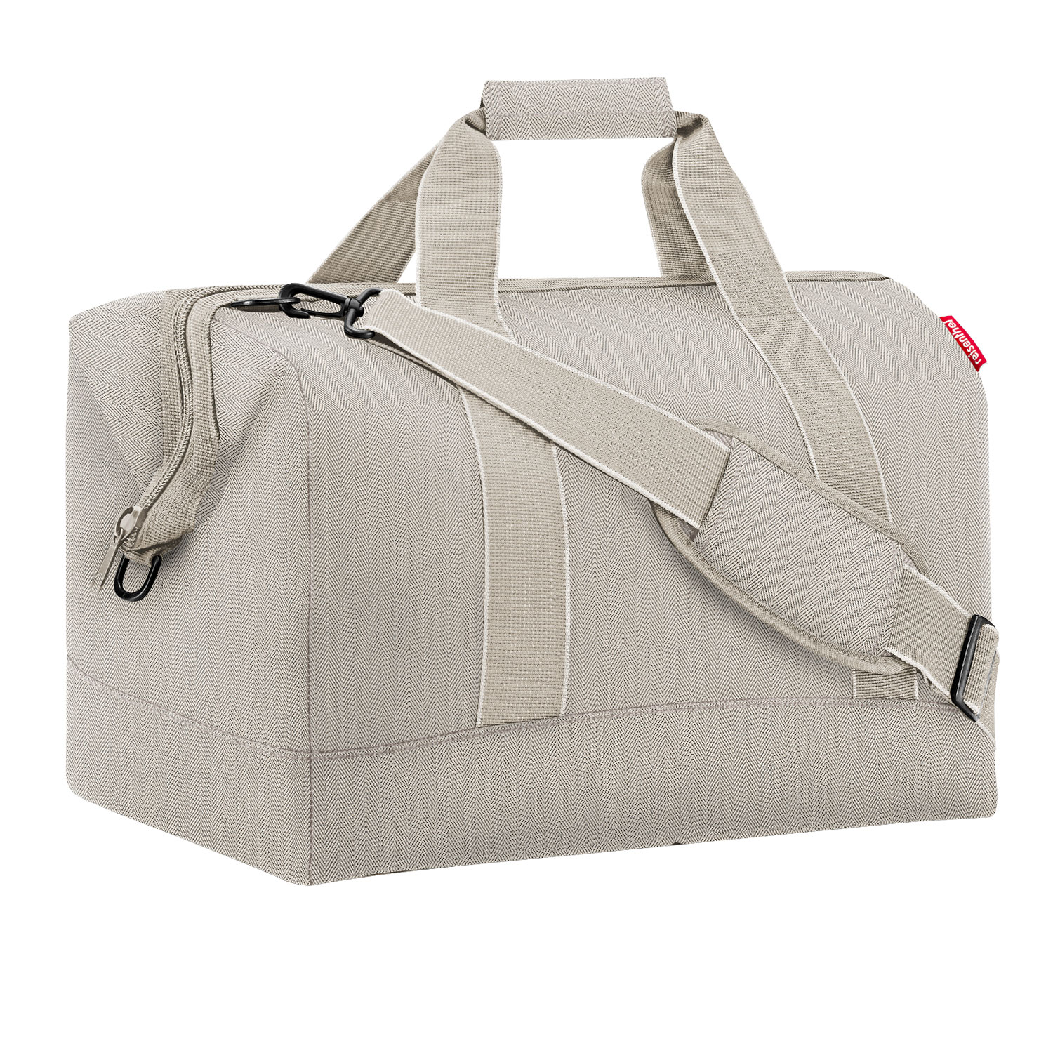 große reisetasche in beige Sand by reisenthel - Weekender als hebammenkoffer mit Klappöffnung - Tragegurt