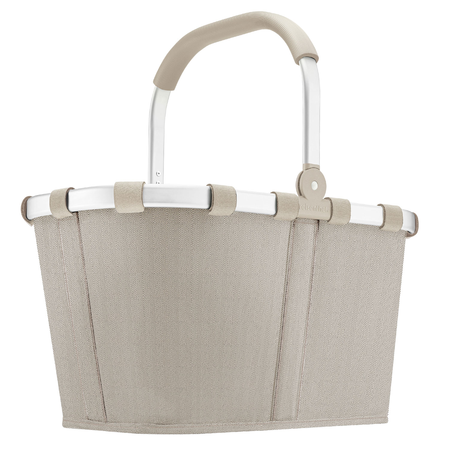 Einkaufskorb carrybag by reisenthel - stylischer Shopping Korb im Fischgrätenmuster