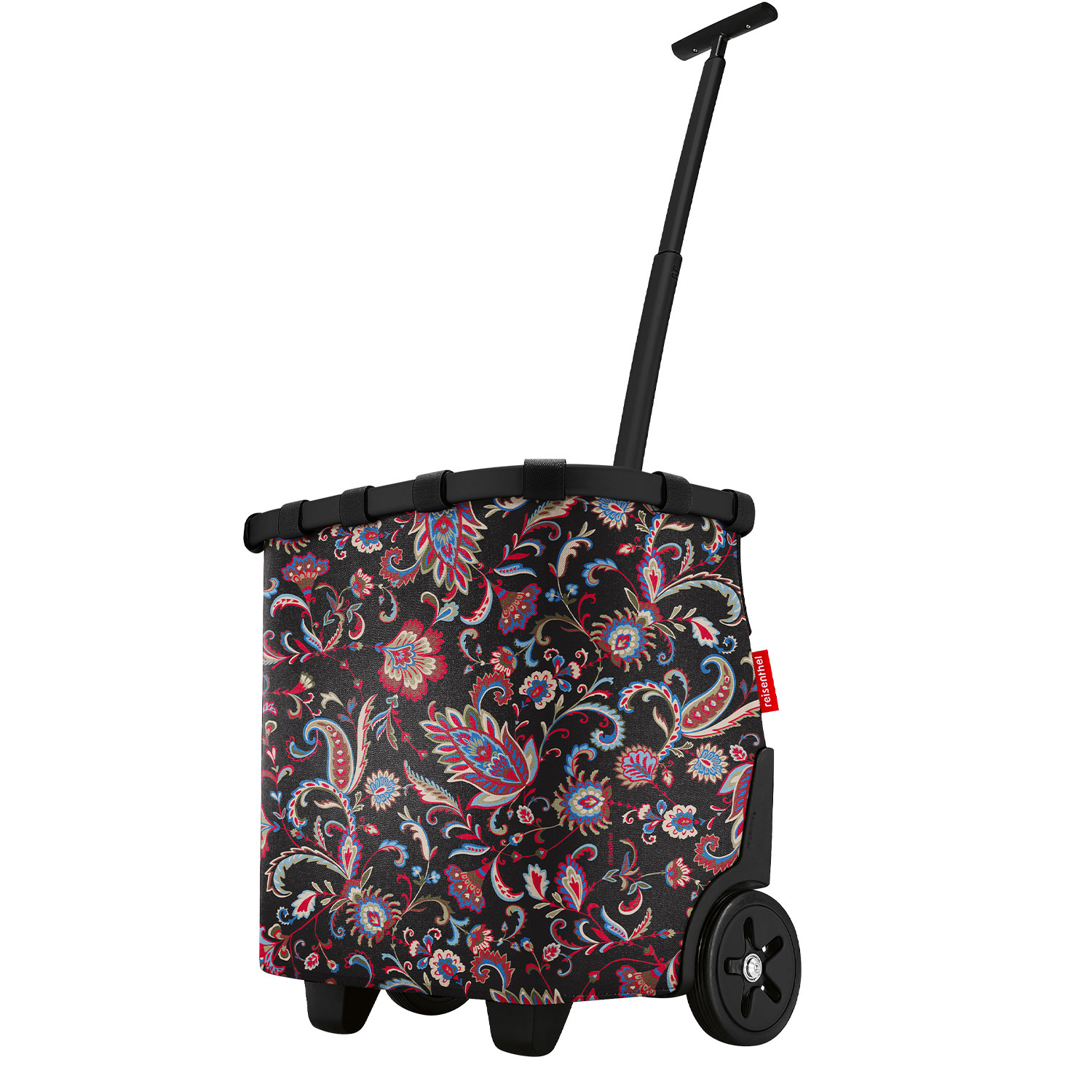 Reisenthel Carrycruiser Paisley Black - Einkaufstrolley komplett mit auswechselbaren Rädern - und Aluminiumrahmen