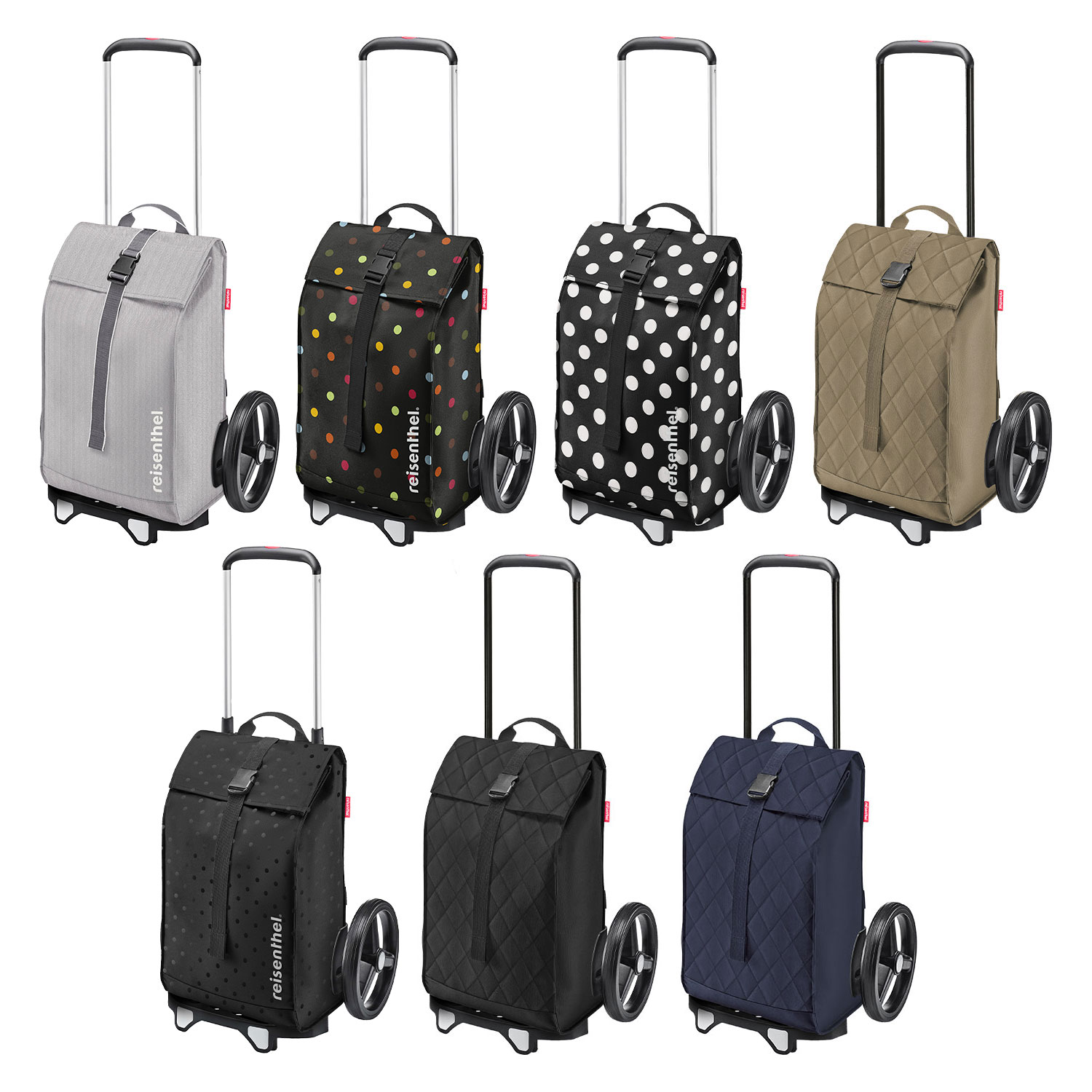 Reisenthel Einkaufstrolley schmal mit Teleskopstange 40 L -twist maroon - burgundy