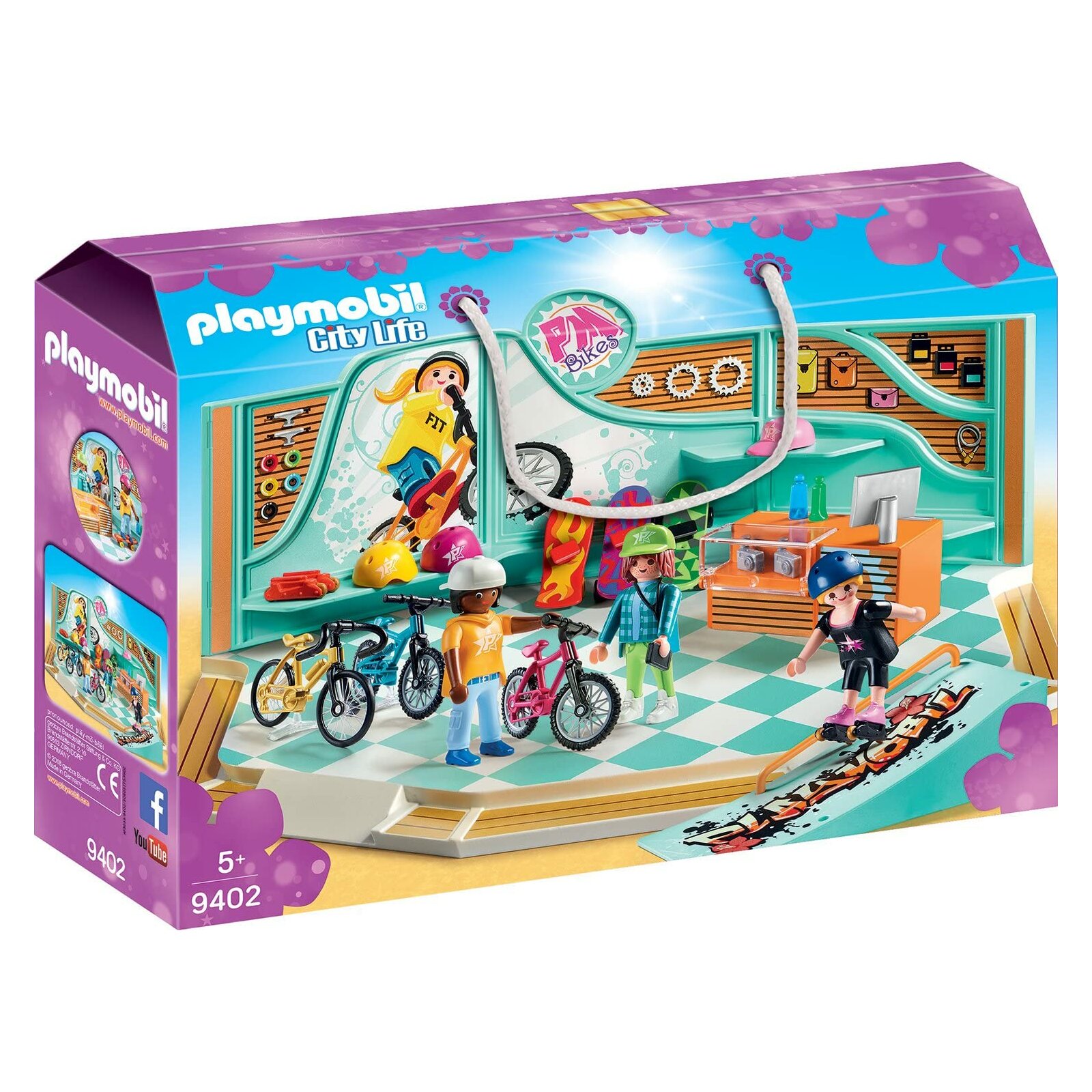 PLAYMOBIL - City Life - 9402 Bike & Skate Shop (A)