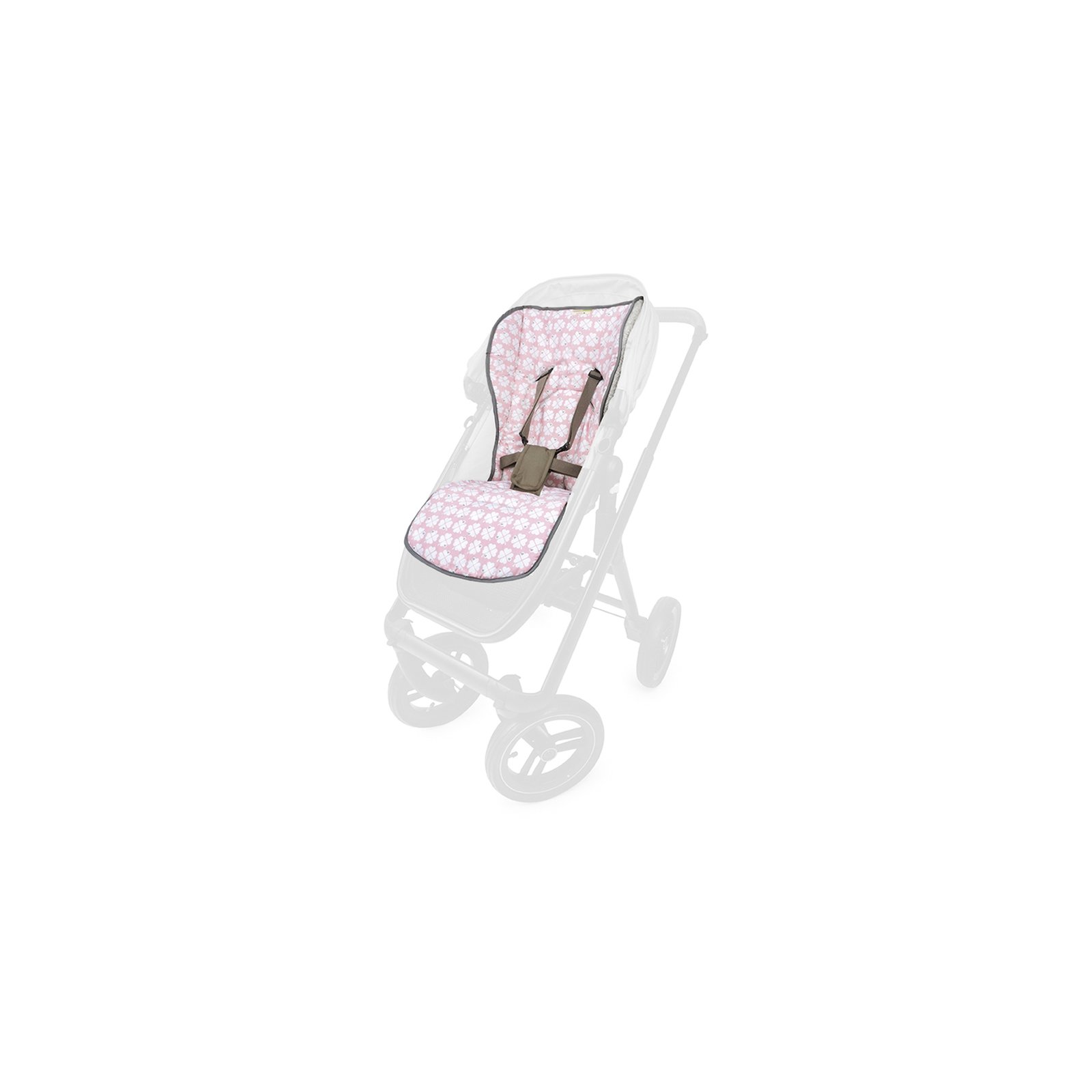 Liebes von Priebes - Sitzauflage für Kinderwagen und Buggy Lotte GLÜCKSKLEE-ROSA