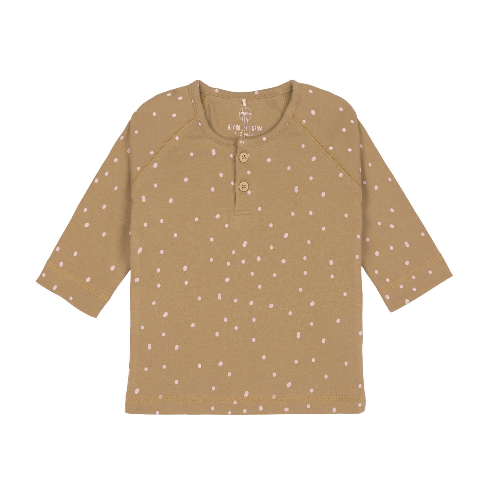 Lässig - Baby Langarmshirt, Dots Curry, 86/92 (A)