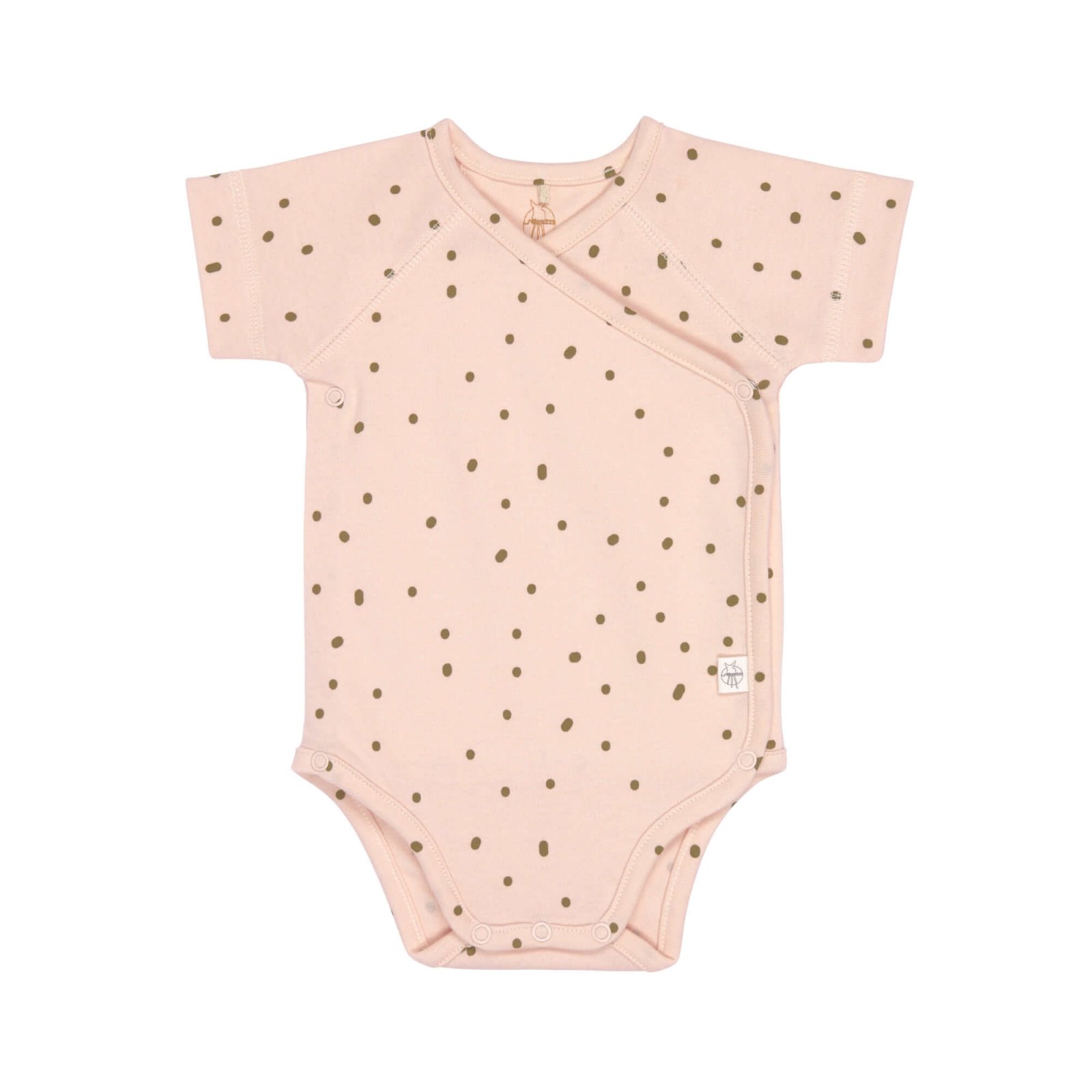 Lässig - Baby Wickelbody - Kurzarm, Powder Pink Gr.50/56 (A)