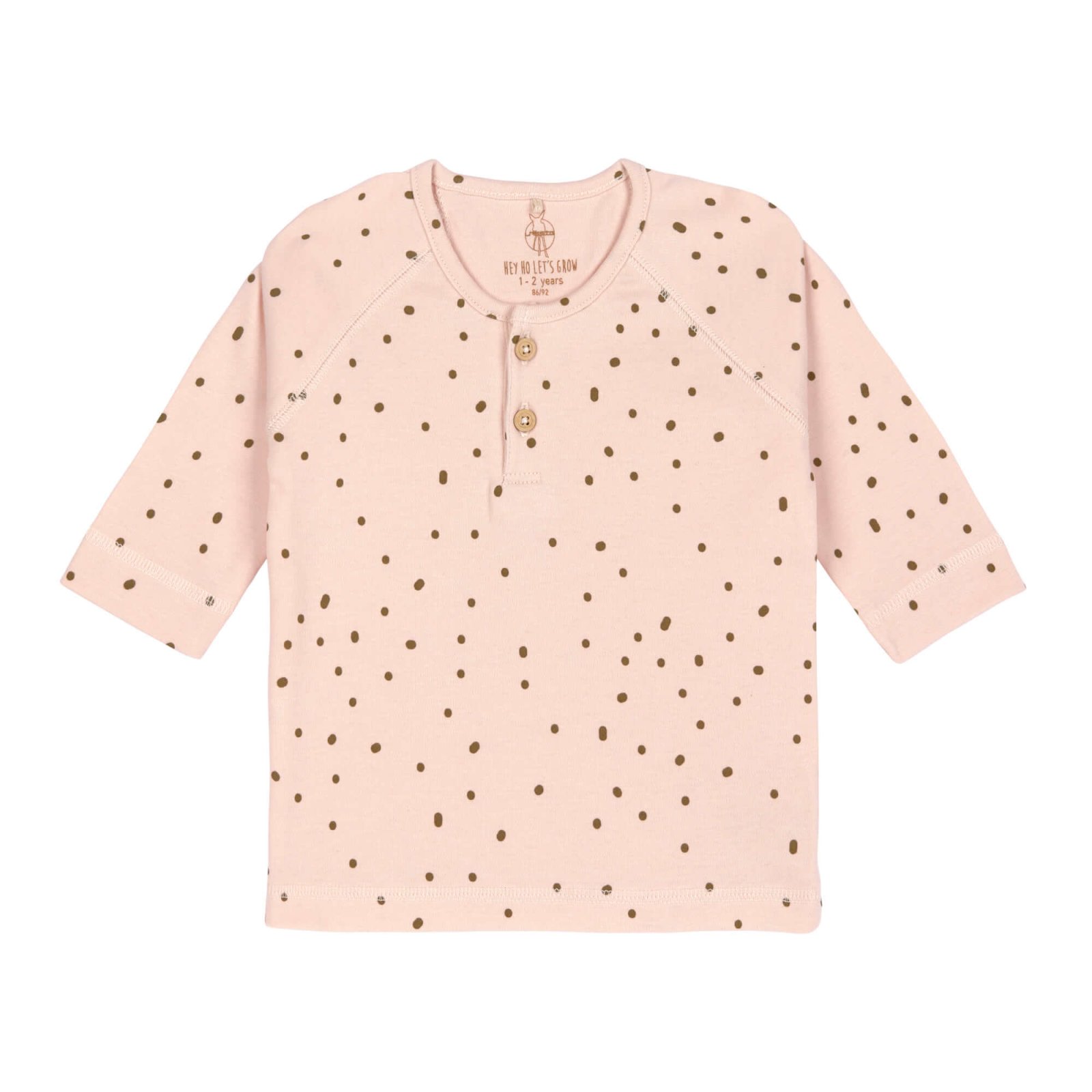 Lässig - Baby Langarmshirt, Dots Powder Pink (A)