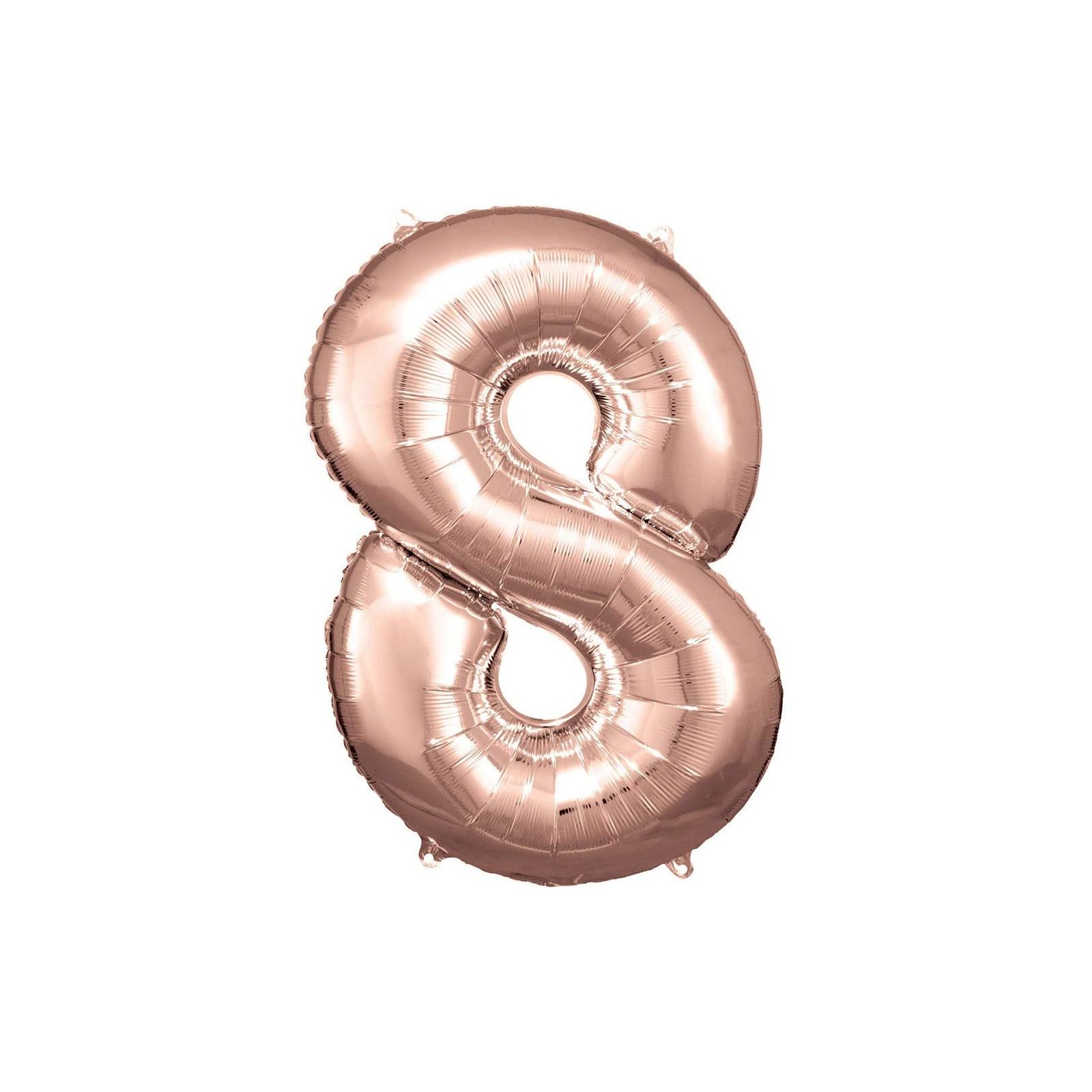 Amscan - Folienballon Rose Gold Zahl 8 (5)