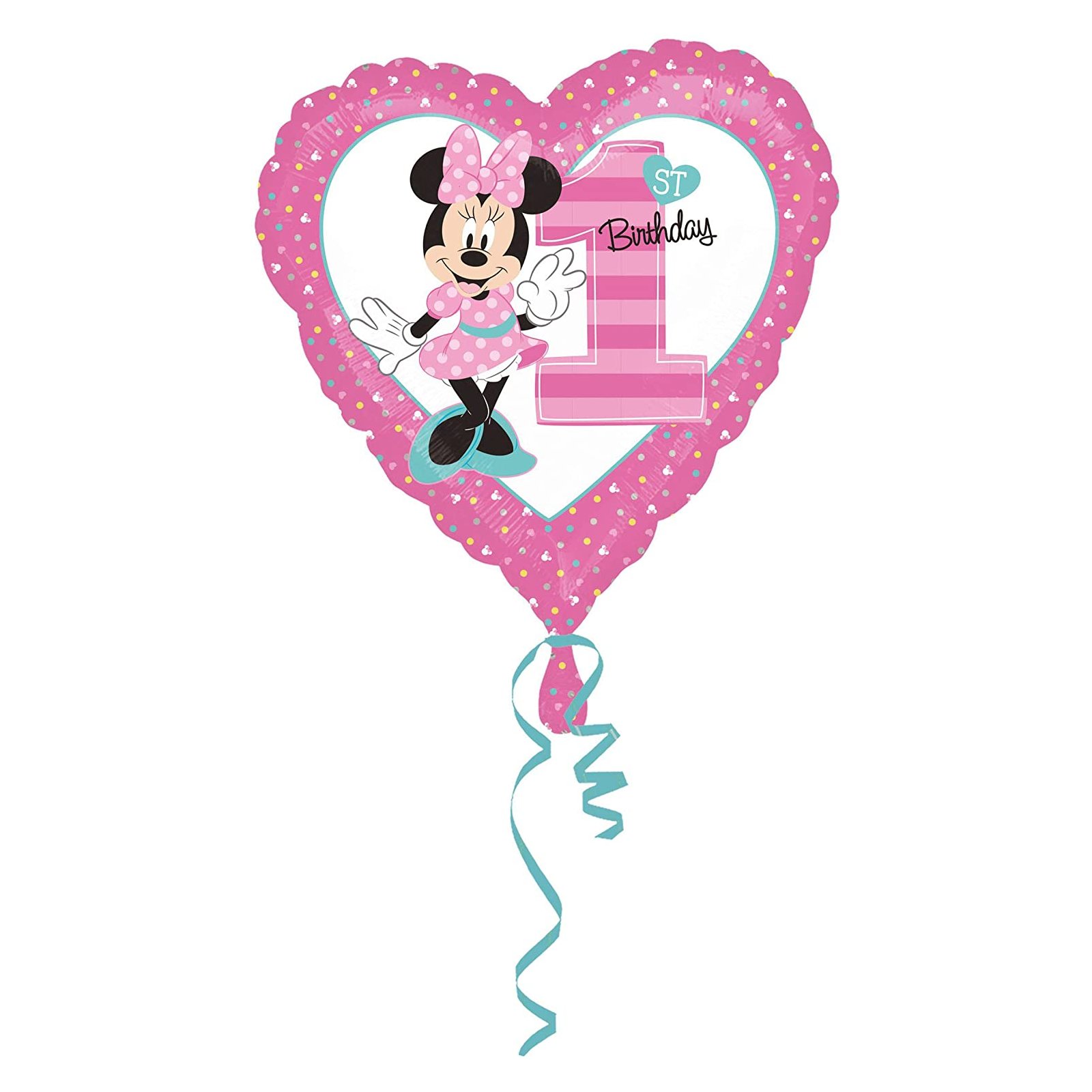 Amscan - Folienballon 'Minnie - 1. Geburtstag' (5)