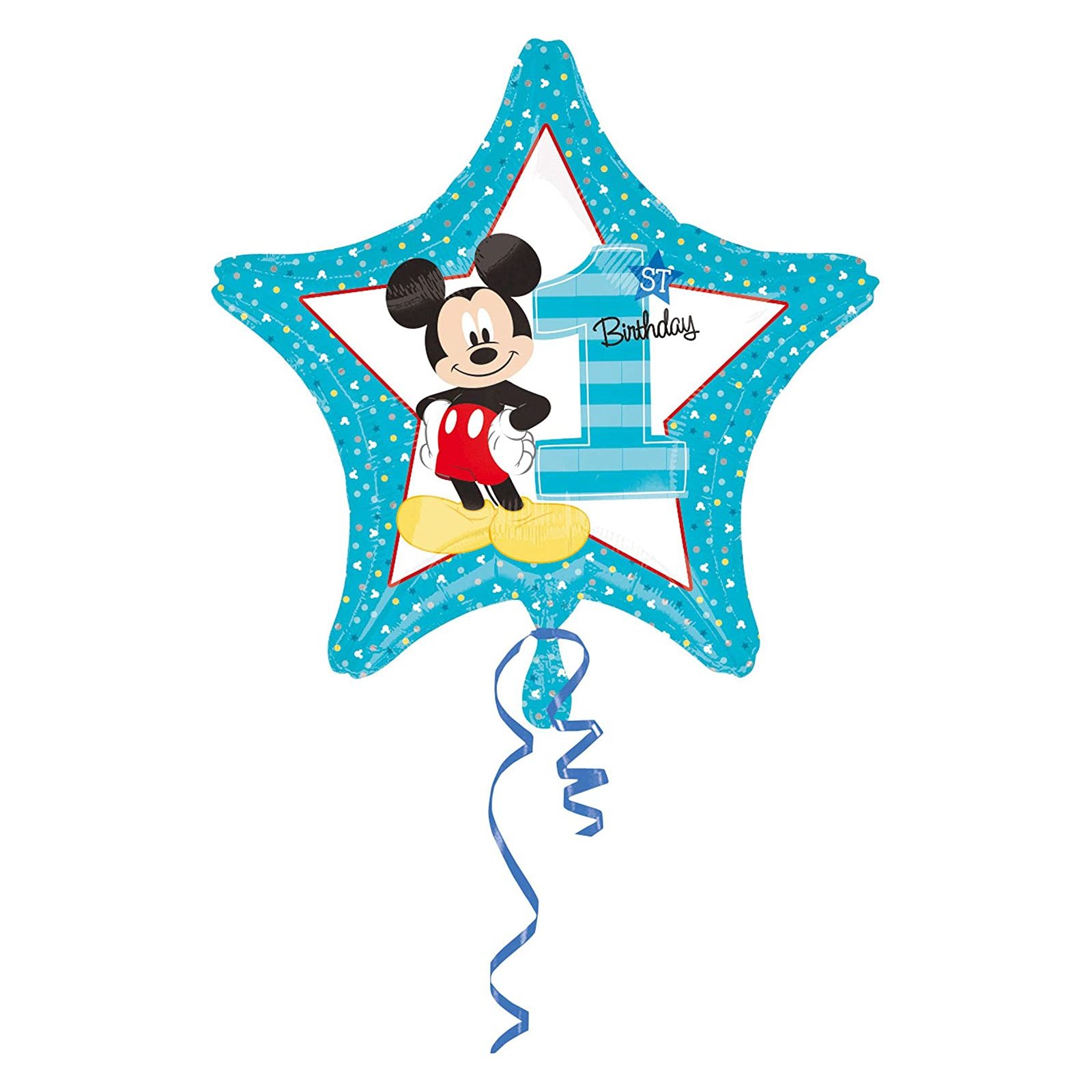 Amscan - Folienballon 'Micky - 1. Geburtstag' (5)