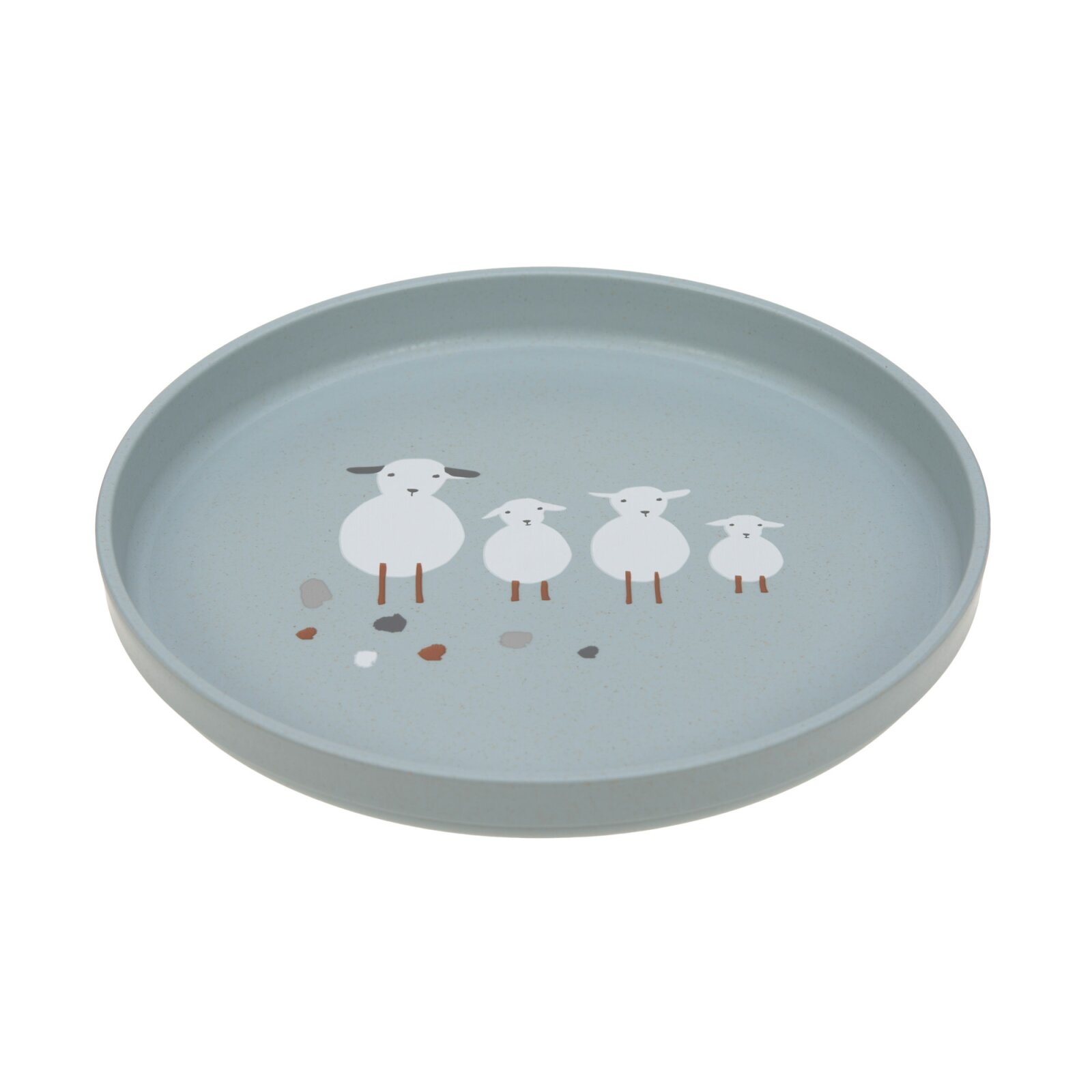 Lässig - Kinderteller Tiny Farmer Schaf & Gans BLAU (A)