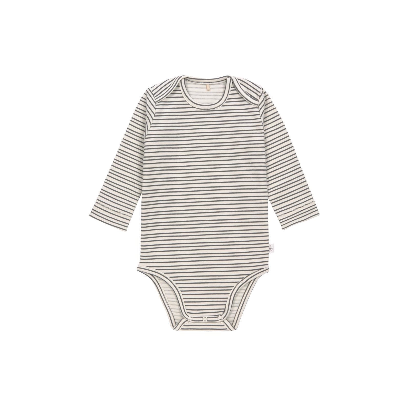 Lässig - Baby Body Kurzarm GOTS - Cozy Colors, Striped Grey Gr. 86/92 (A)