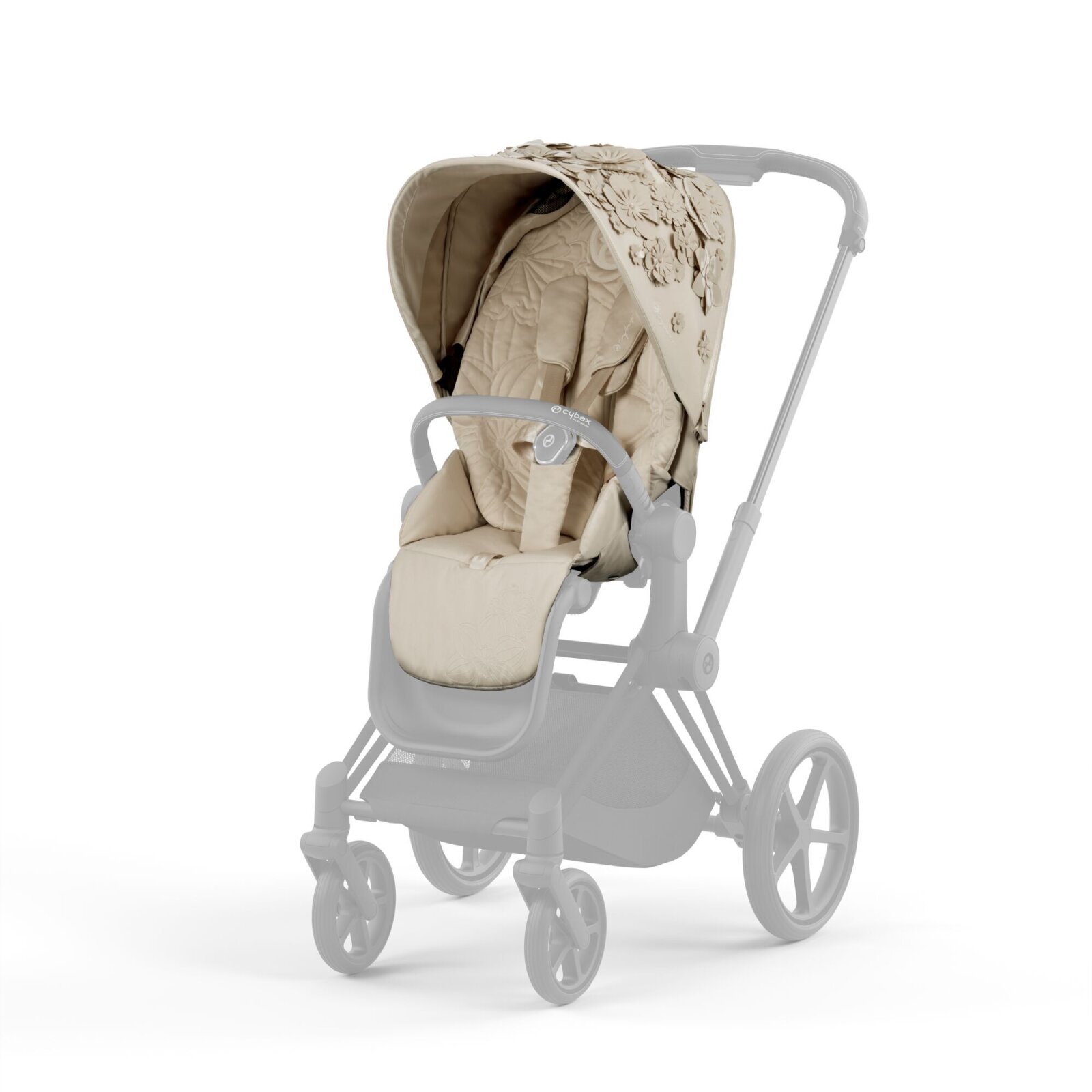 CYBEX - Platinum PRIAM 4.0, e-PRIAM 2.0 Sitzpaket SIMPLY-FLOWERS (Beige)
