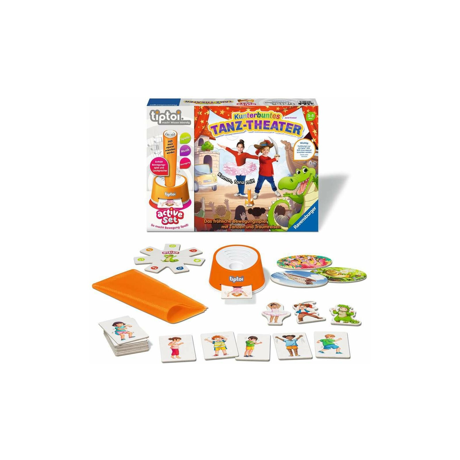 Ravensburger - tiptoi - ACTIVE Set Kunterbuntes Tanz-Theater (A)