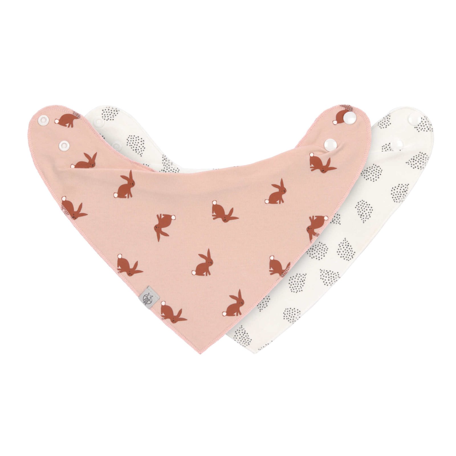 Lässig - Dreieckstuch Baby (2 Stk) - Bandana, Little Forest Hase (2)