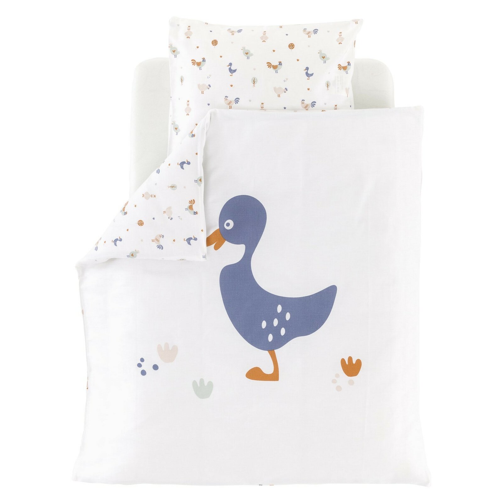 Träumeland - Bettwäsche KIKERIKI (80/80 + 35/40 cm)