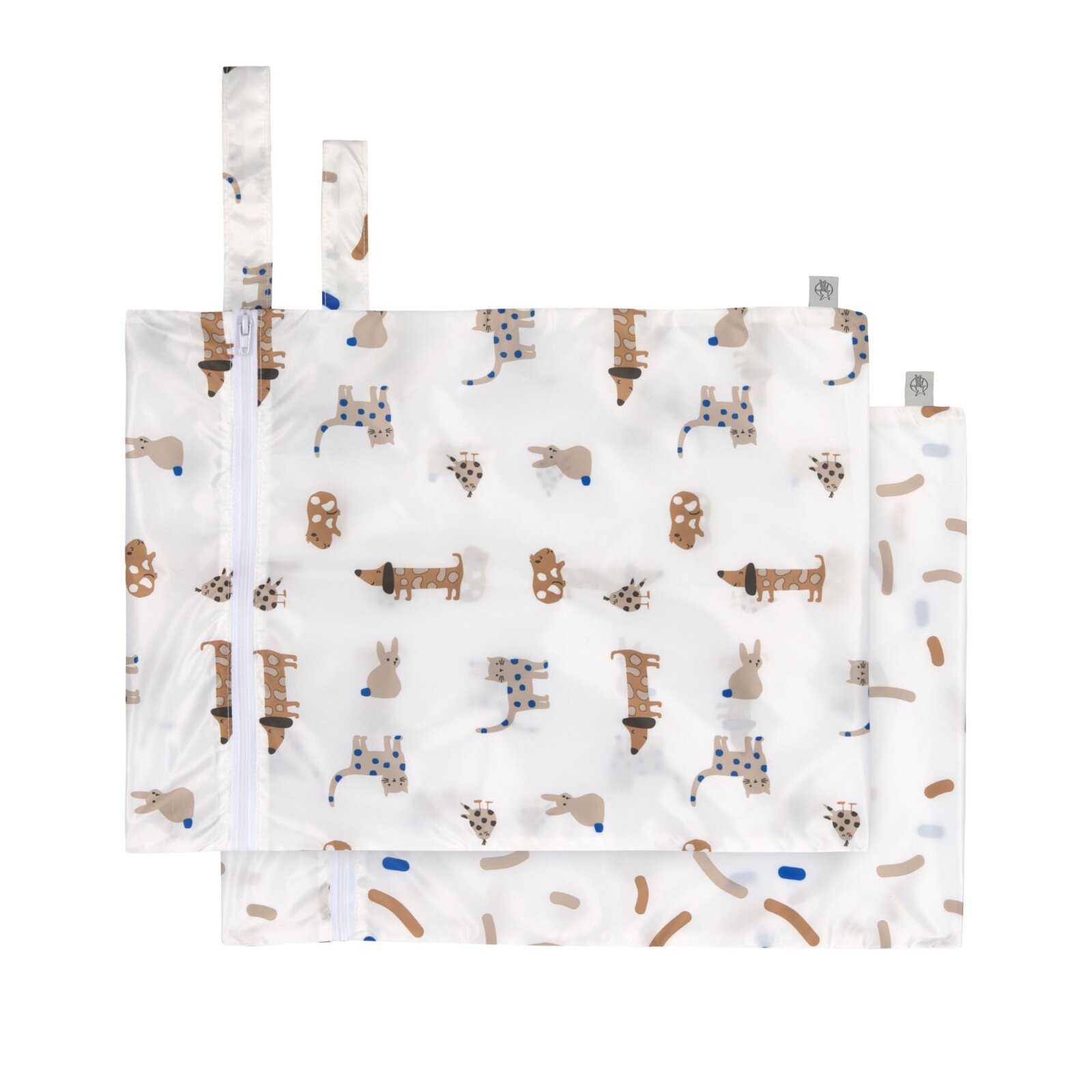 Lässig - Nasstasche (2 Stk) - Wet Bag, Little Mateys Royal Blau (A)