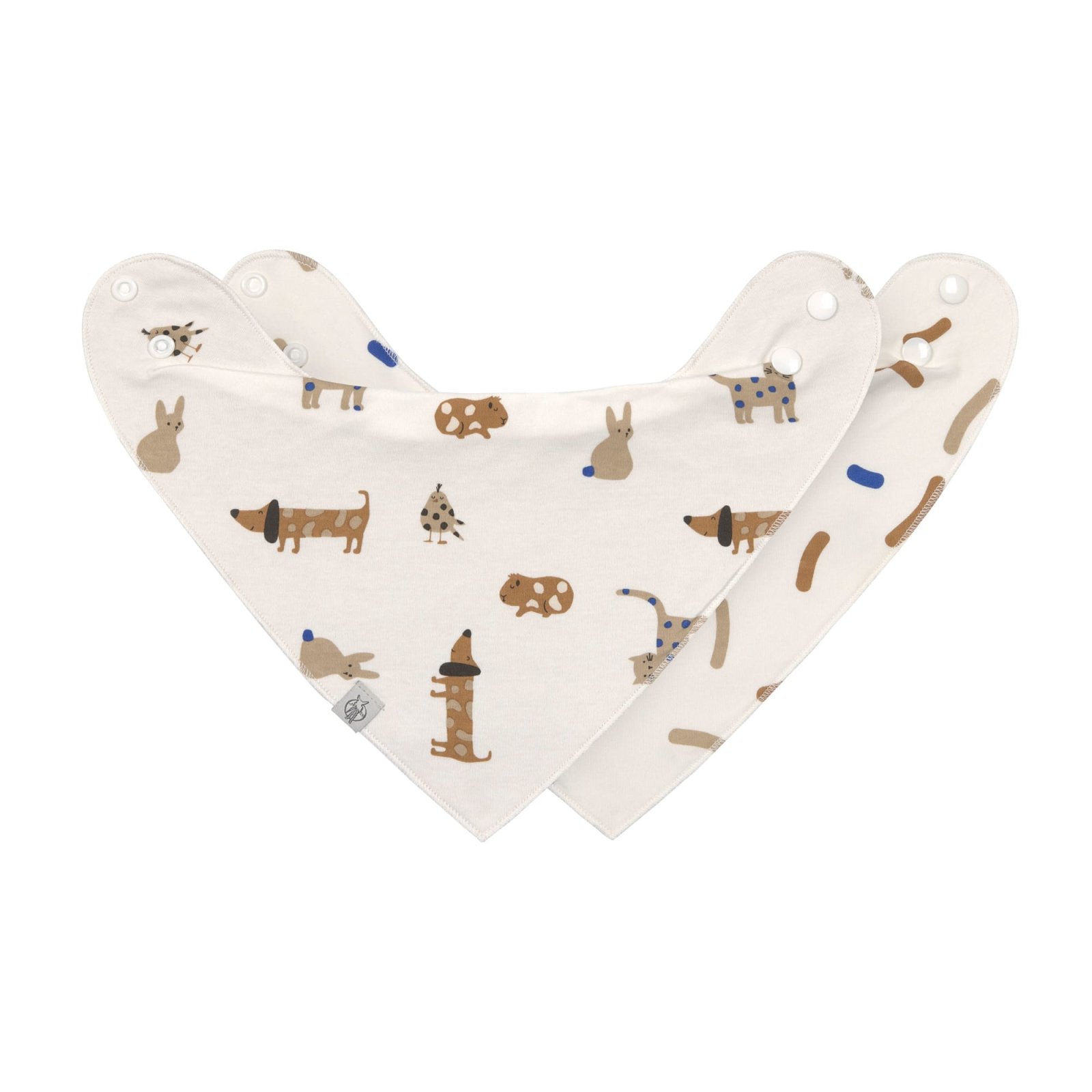 Lässig - Dreieckstuch Baby (2 Stk) - Bandana, Little Mateys Royal Blau (2)