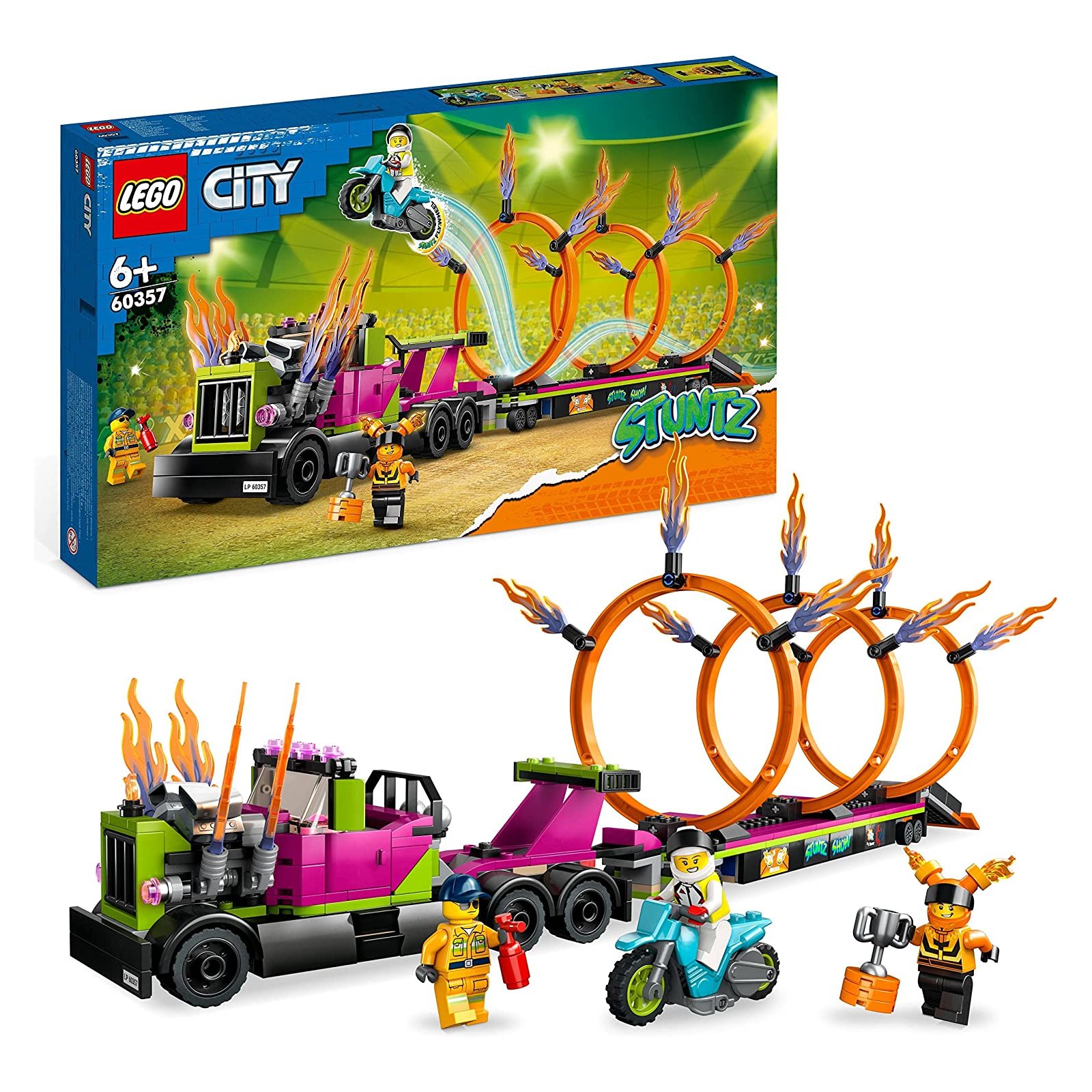 LEGO - City - 60357 Stuntz Stunttruck mit Feuerreifen-Challenge