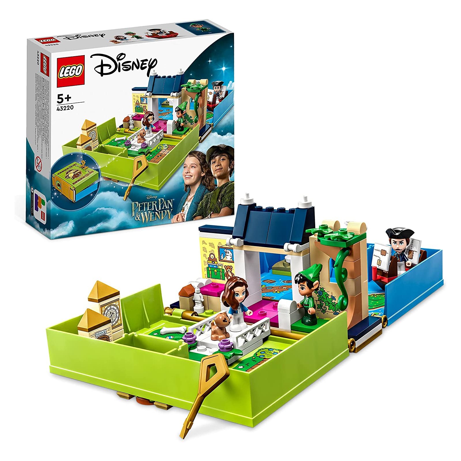 LEGO - Disney - 43220 Peter Pan & Wendy – Märchenbuch-Abenteuer
