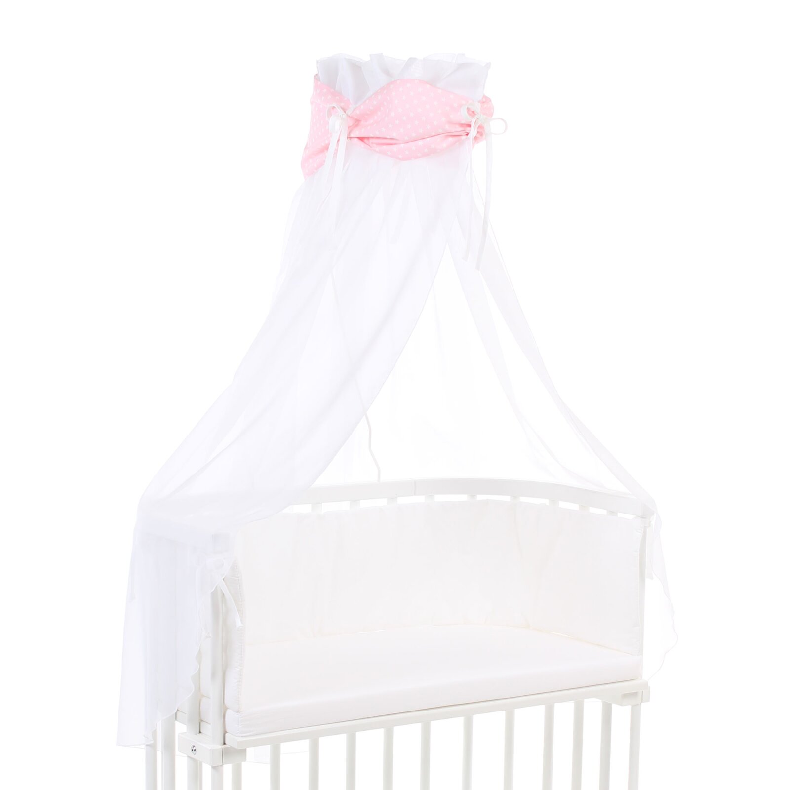 babybay - Himmel rose, mit Sternen weiß