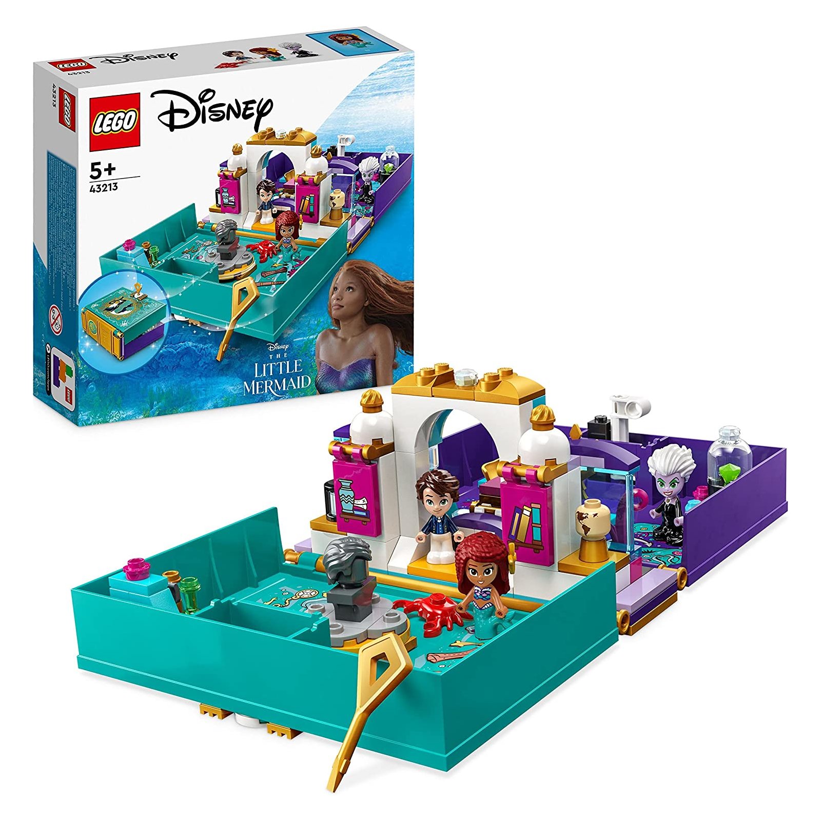 LEGO - Disney - 43213 Die kleine Meerjungfrau – Märchenbuch