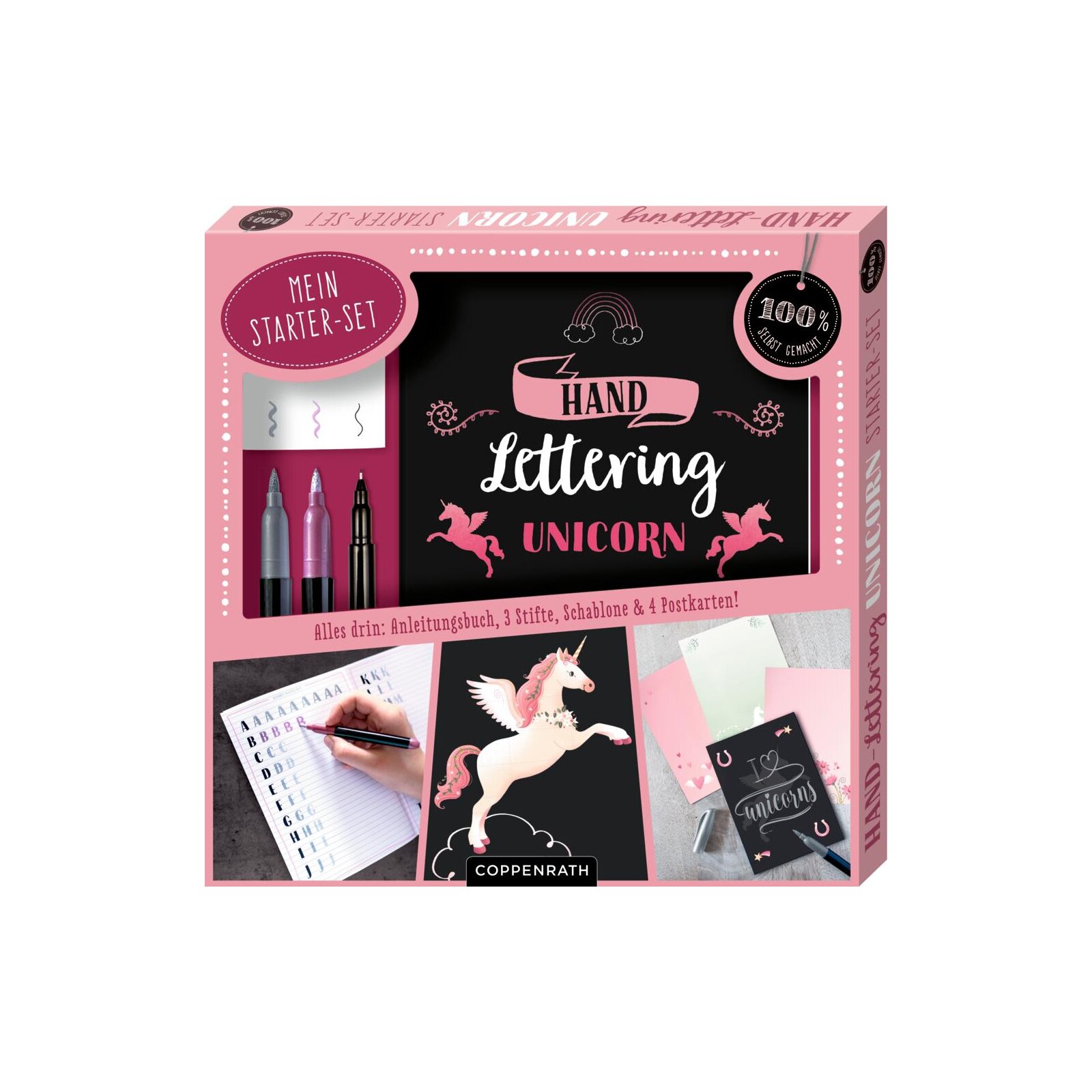 Coppenrath - Mein Handlettering Starter-Set - Unicorn (100% selbst gemacht)